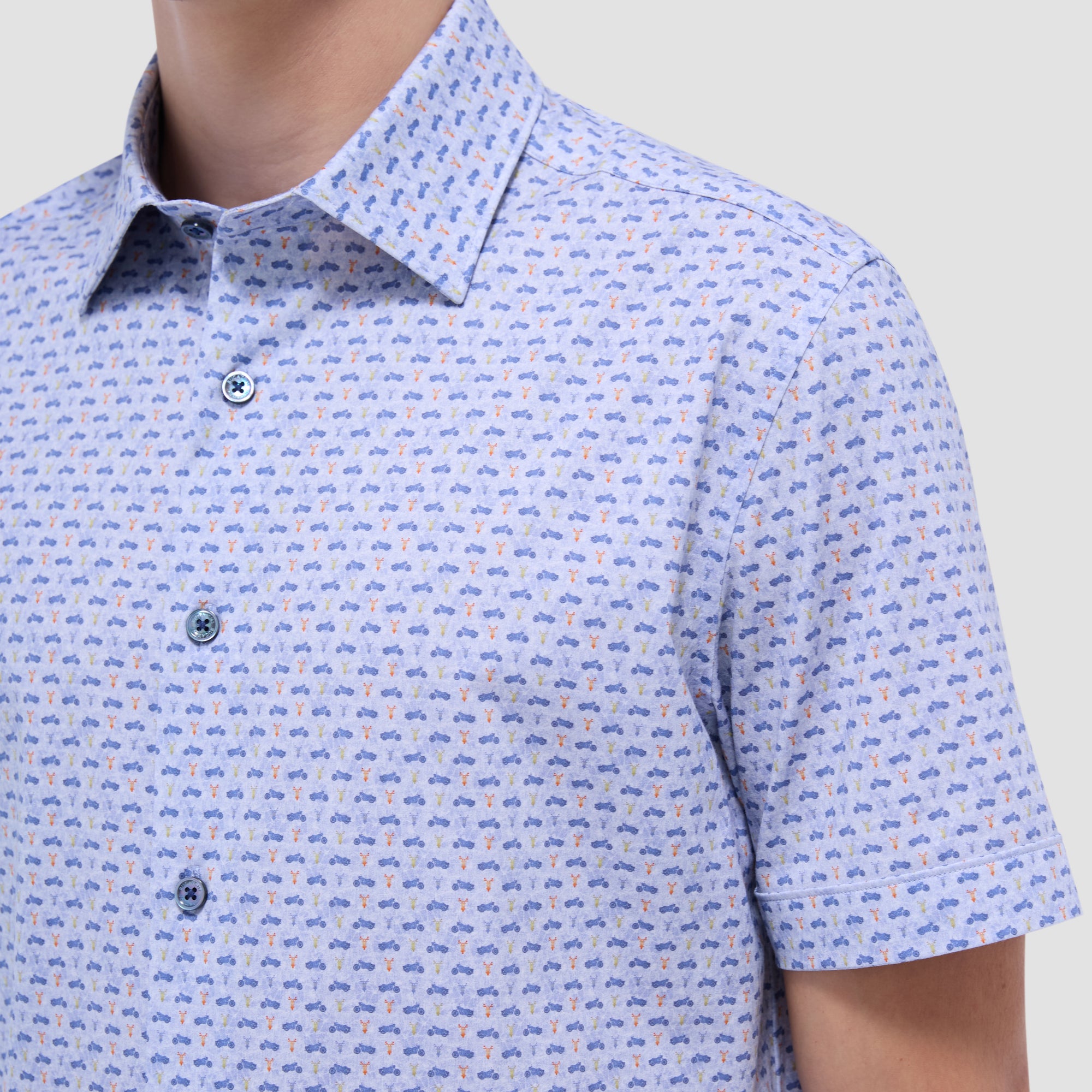 Miles Motorcycle OoohCotton Short-Sleeve Shirt