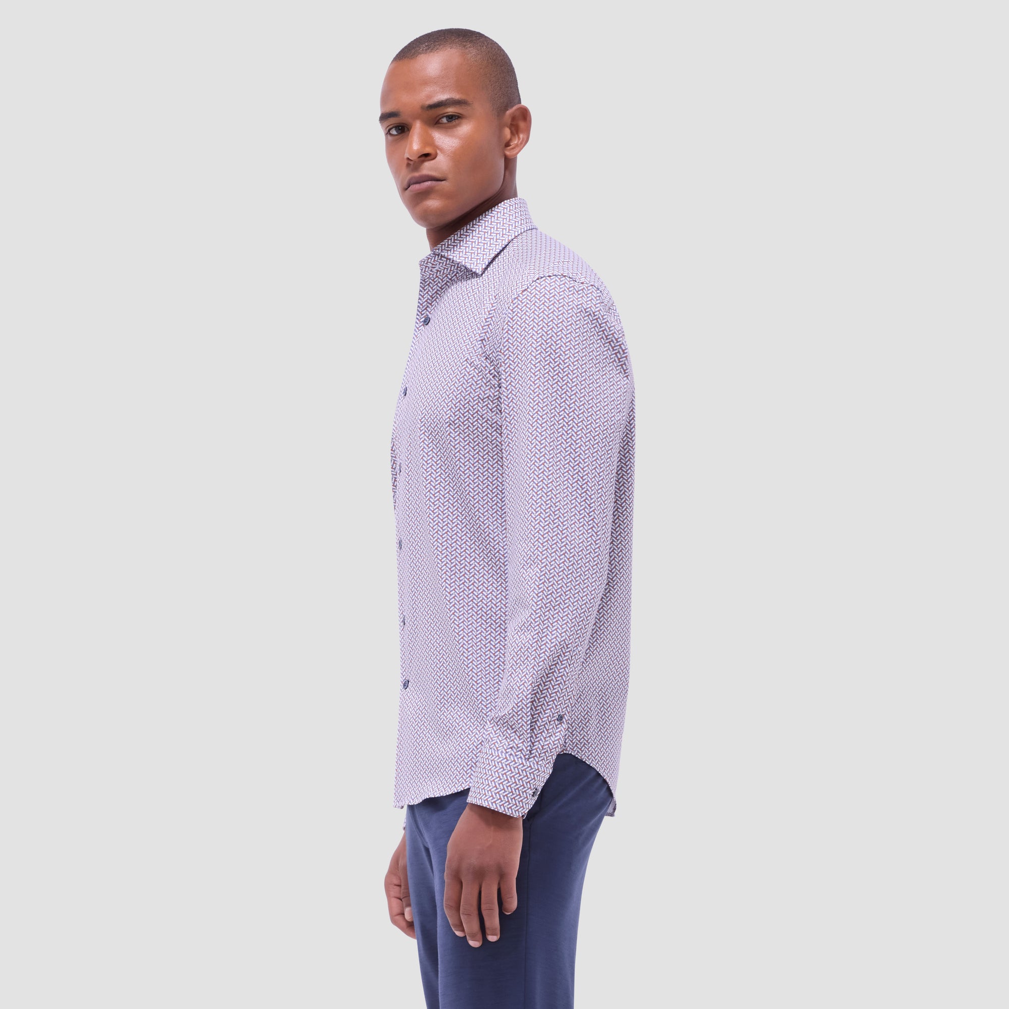 Devon Herringbone OoohCotton Shirt
