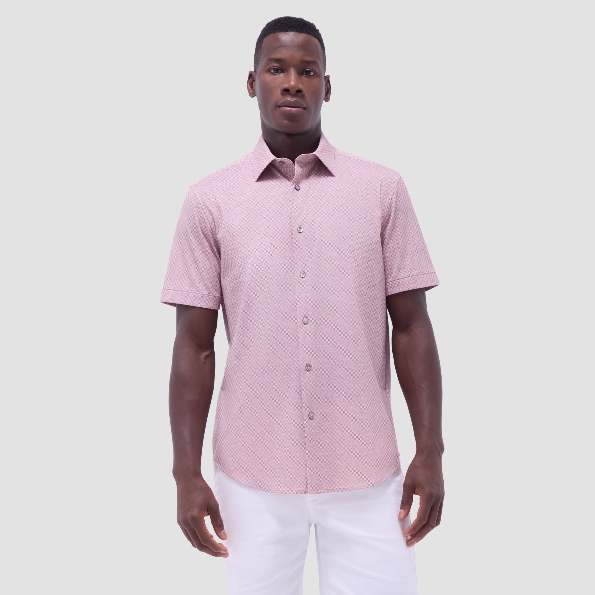 Miles Geometric OoohCotton Short-Sleeve Shirt