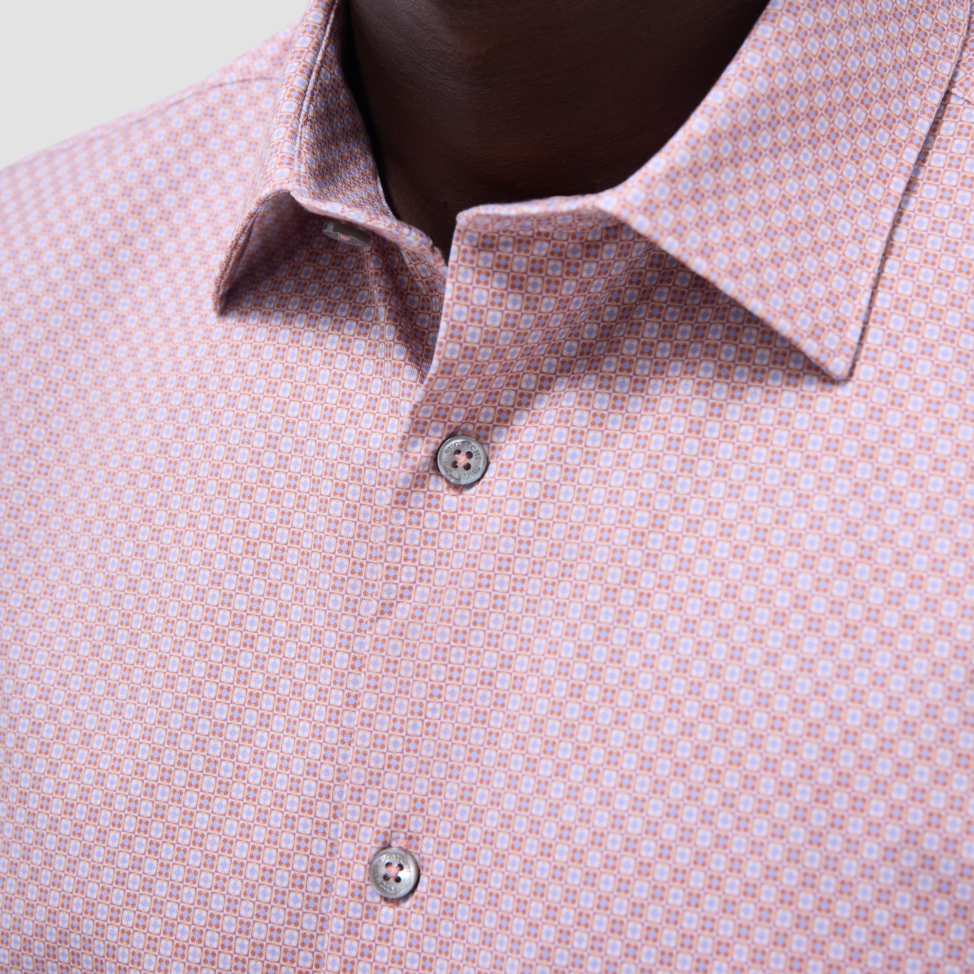 Miles Geometric OoohCotton Short-Sleeve Shirt