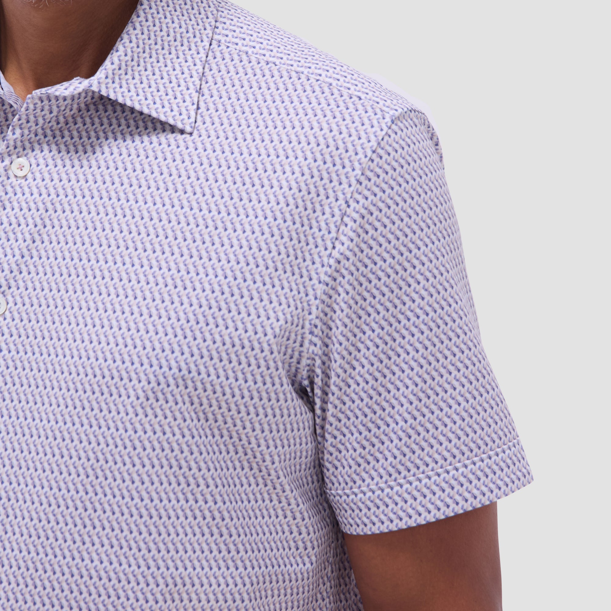 Miles Geometric OoohCotton Short-Sleeve Shirt