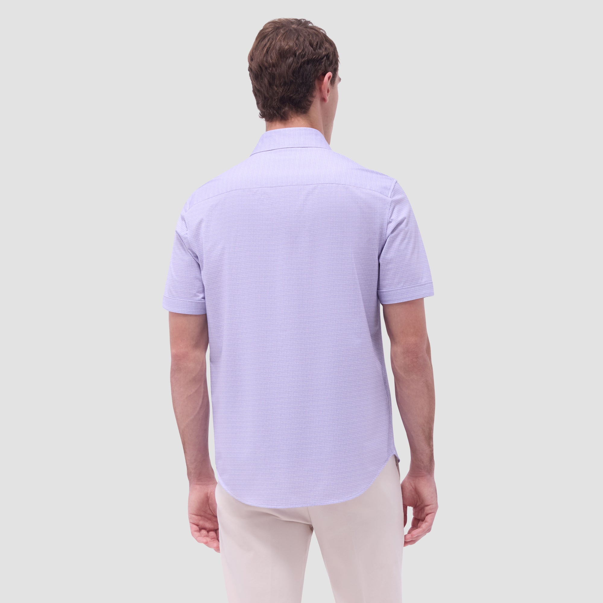 Miles Mini Check OoohCotton Short-Sleeve Shirt