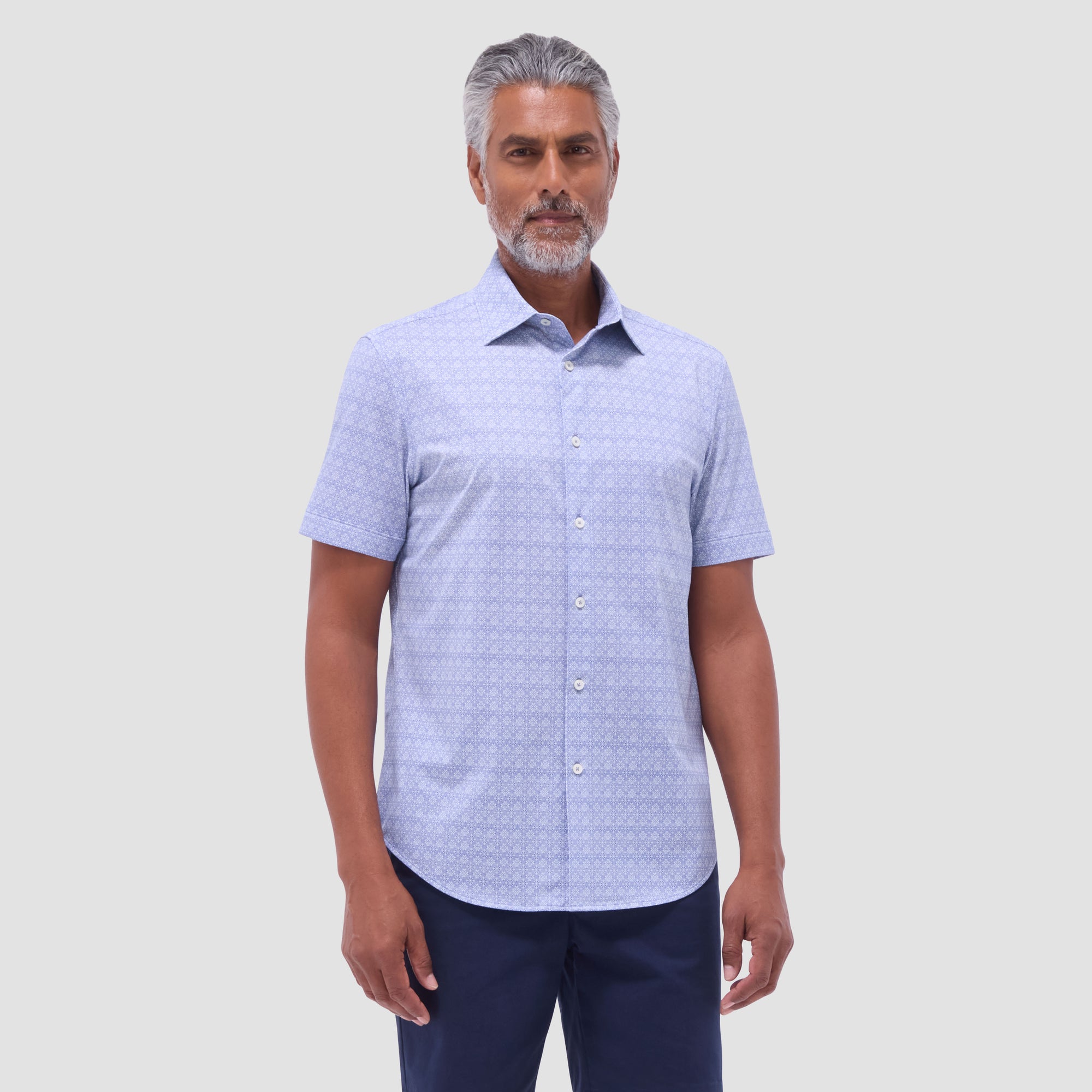 Miles Mosaic OoohCotton Short-Sleeve Shirt