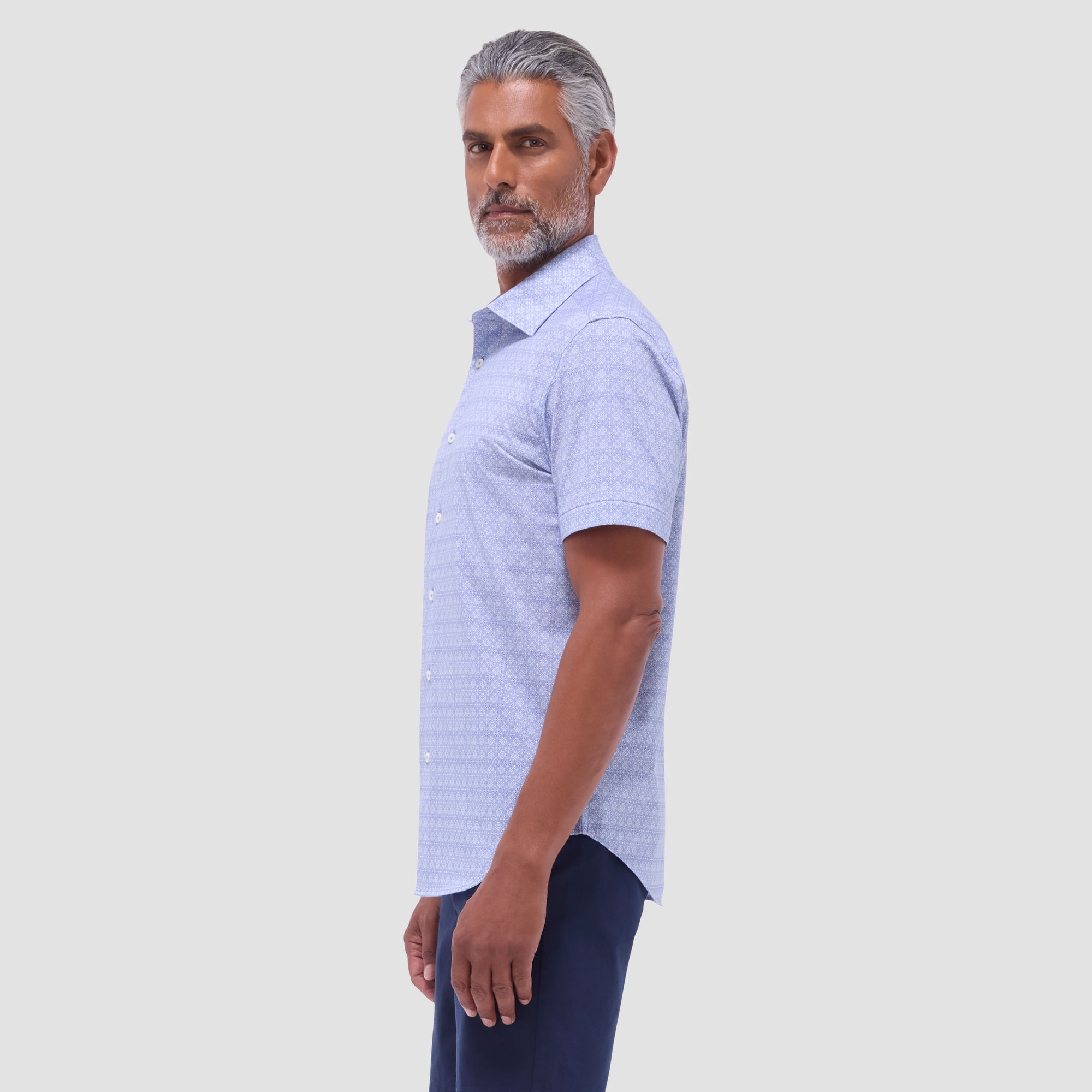 Miles Mosaic OoohCotton Short-Sleeve Shirt