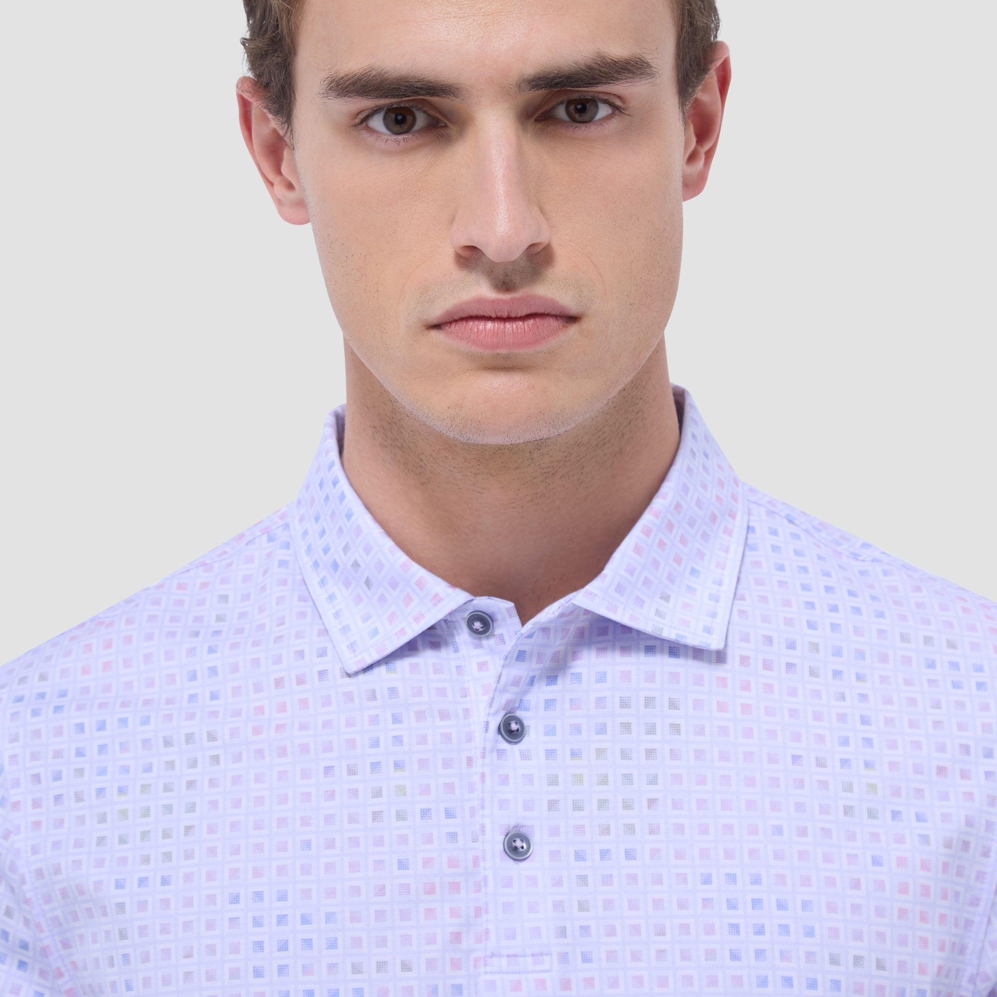 Victor Mini Check OoohCotton Polo Shirt