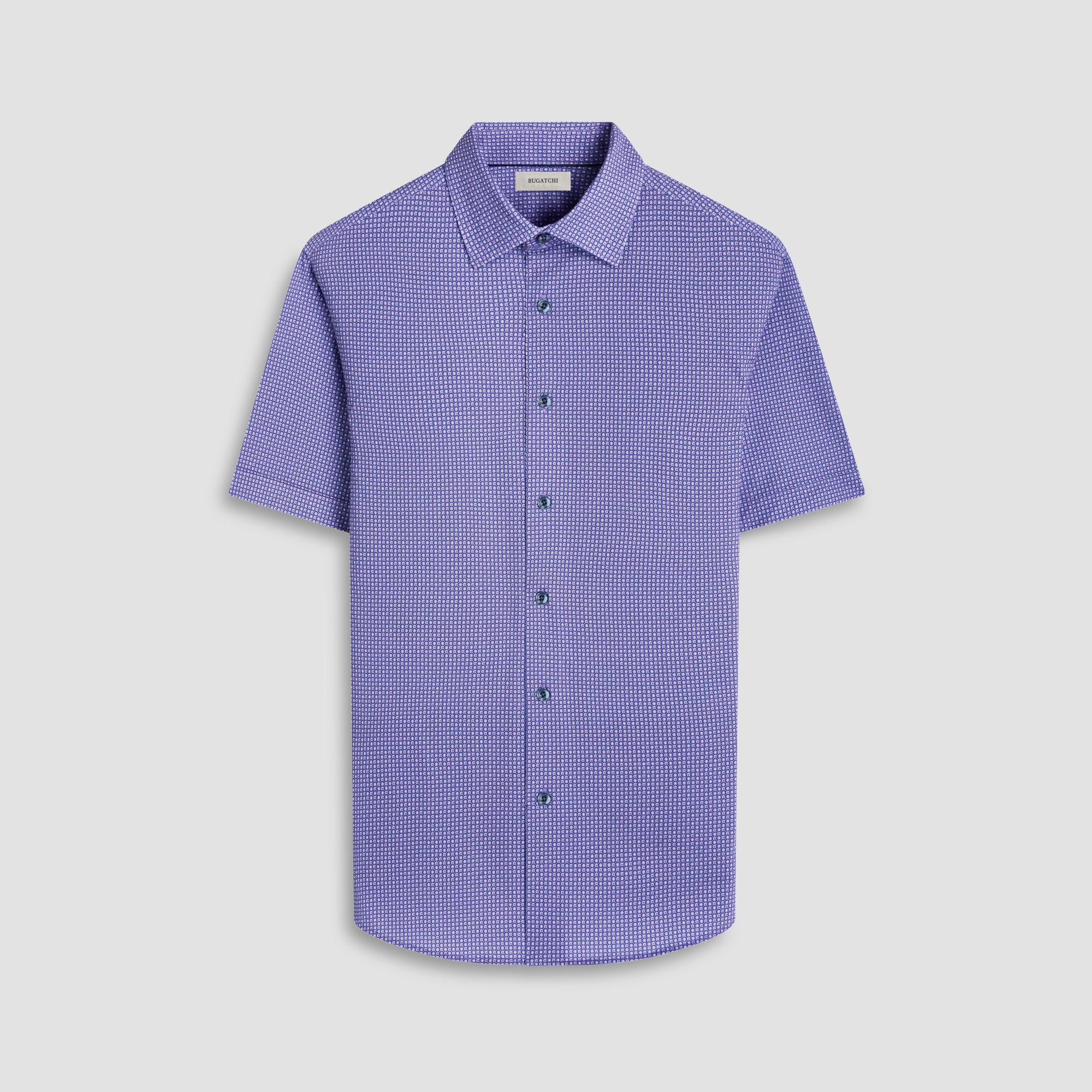 Miles Geometric OoohCotton Short-Sleeve Shirt