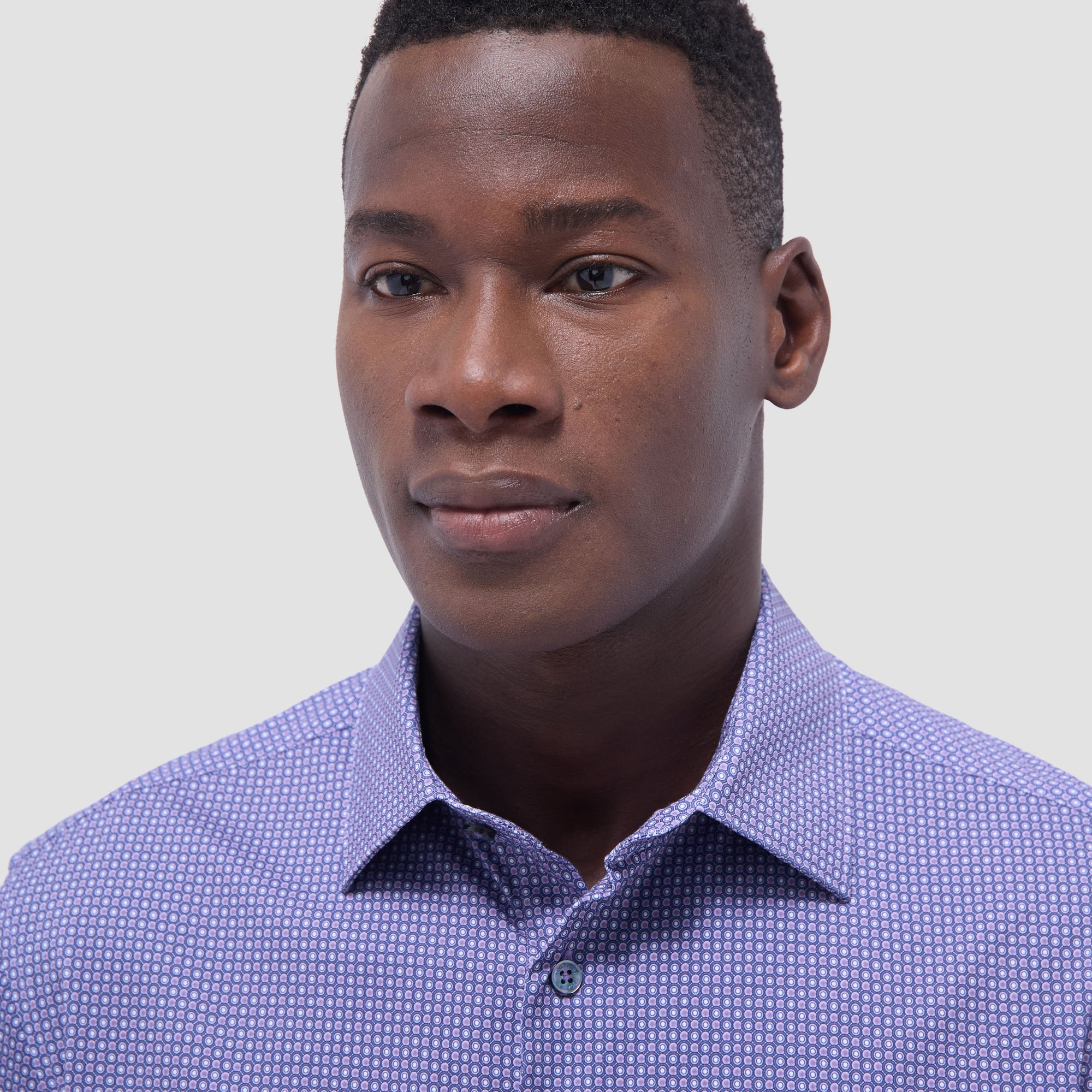 Miles Geometric OoohCotton Short-Sleeve Shirt