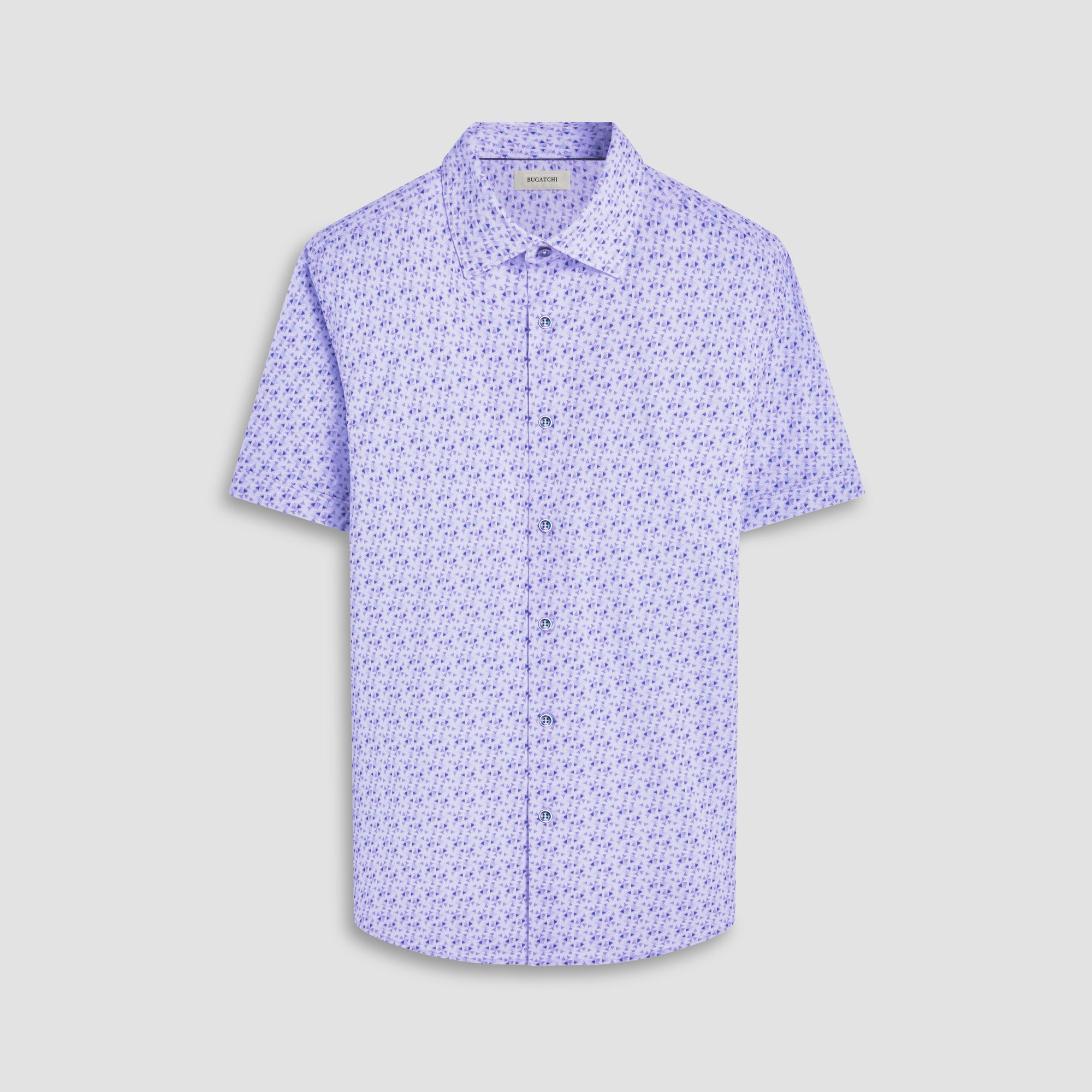 Miles Geometric OoohCotton Short-Sleeve Shirt