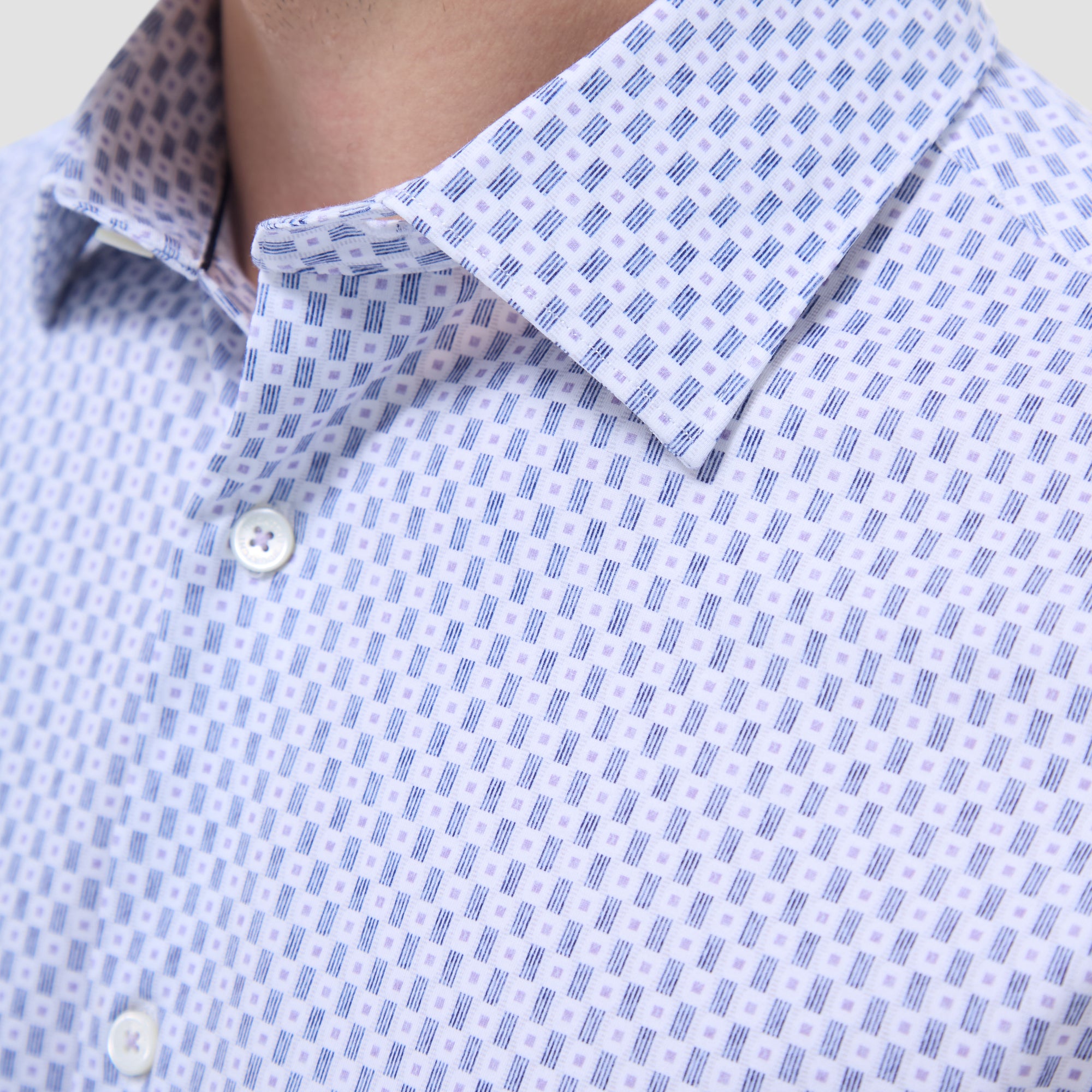 Miles Geometric OoohCotton Short-Sleeve Shirt