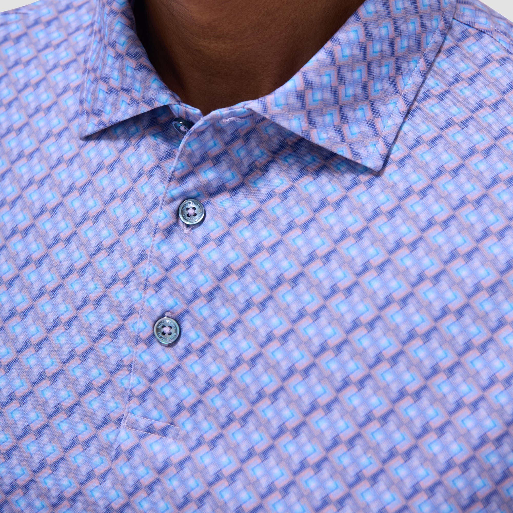 Victor Geometric OoohCotton Polo Shirt