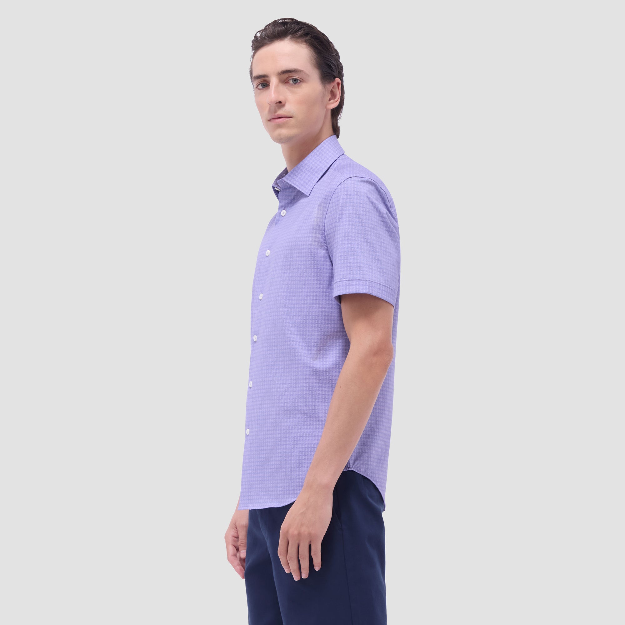 Miles Geometric OoohCotton Short-Sleeve Shirt