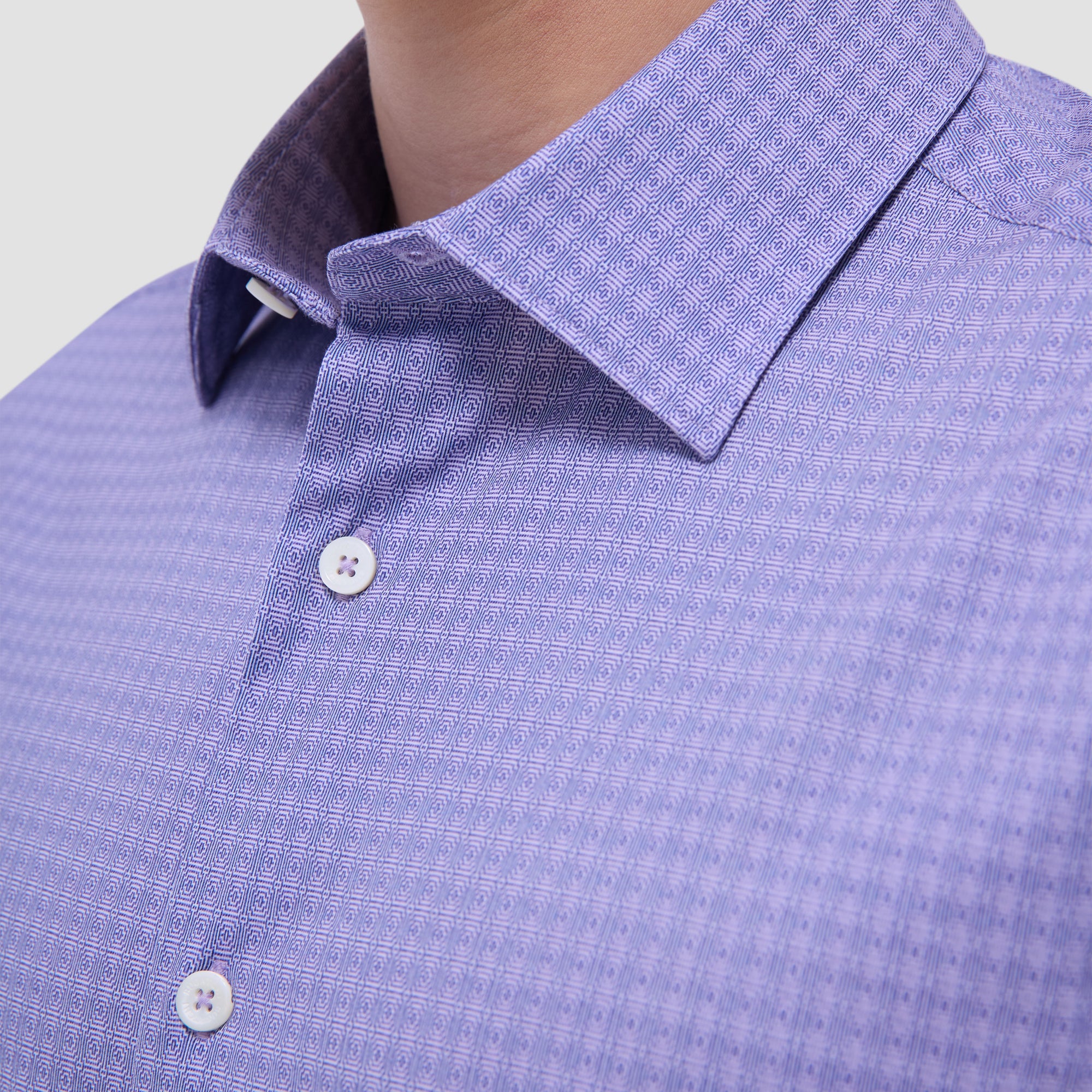 Miles Geometric OoohCotton Short-Sleeve Shirt