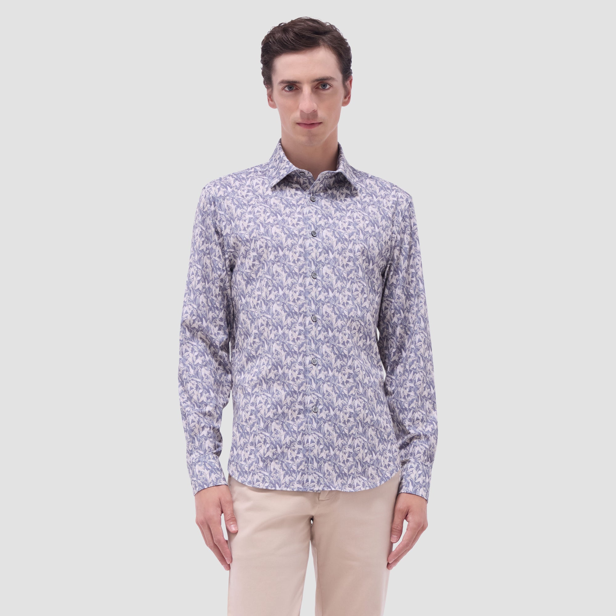 James Leaf Print OoohCotton Shirt