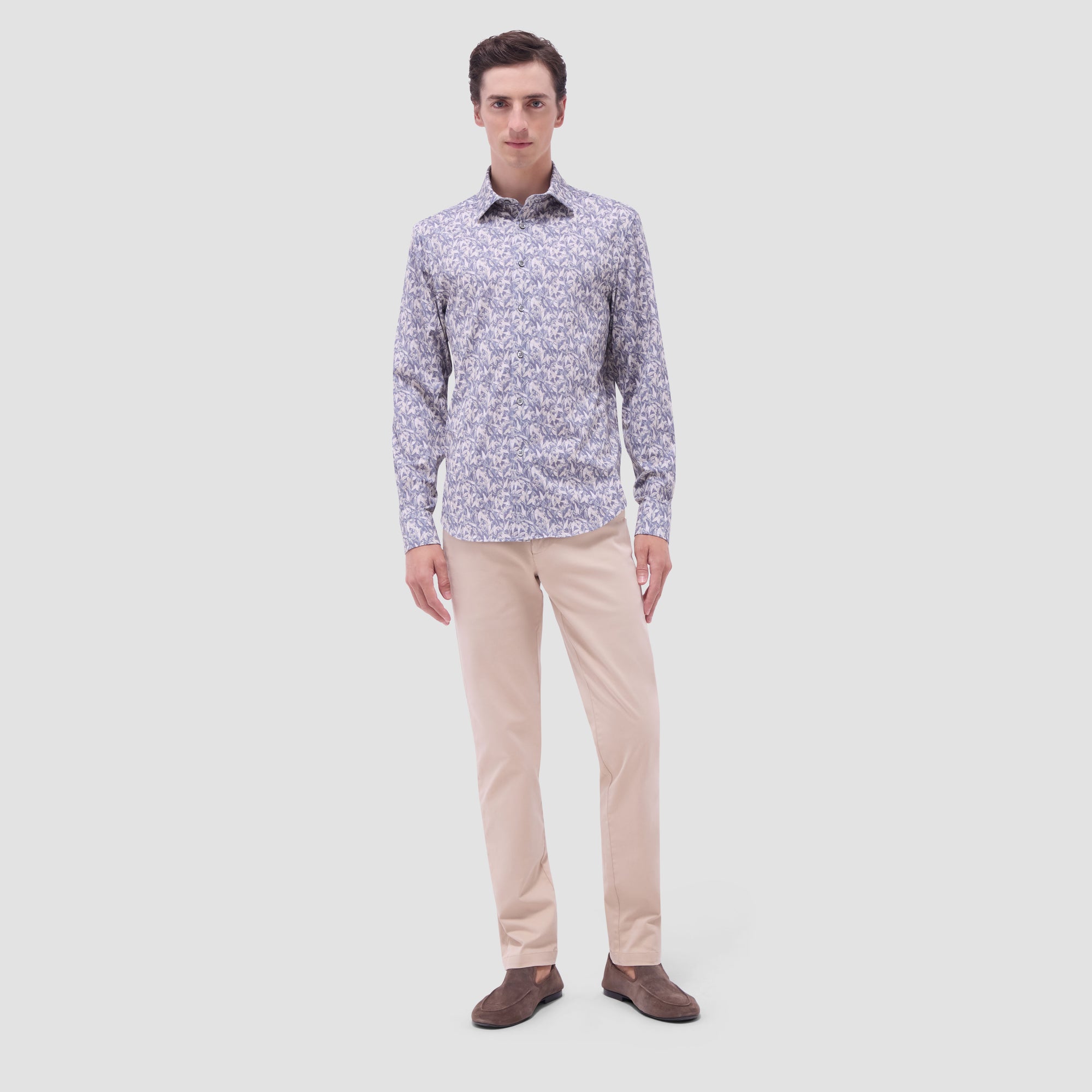 James Leaf Print OoohCotton Shirt