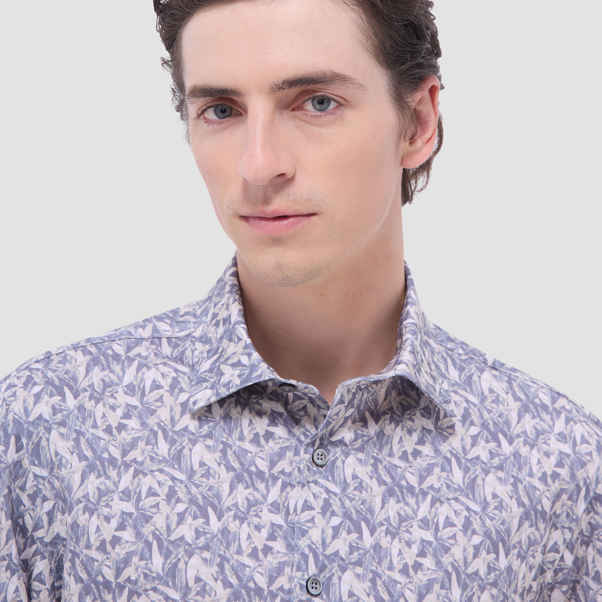 James Leaf Print OoohCotton Shirt