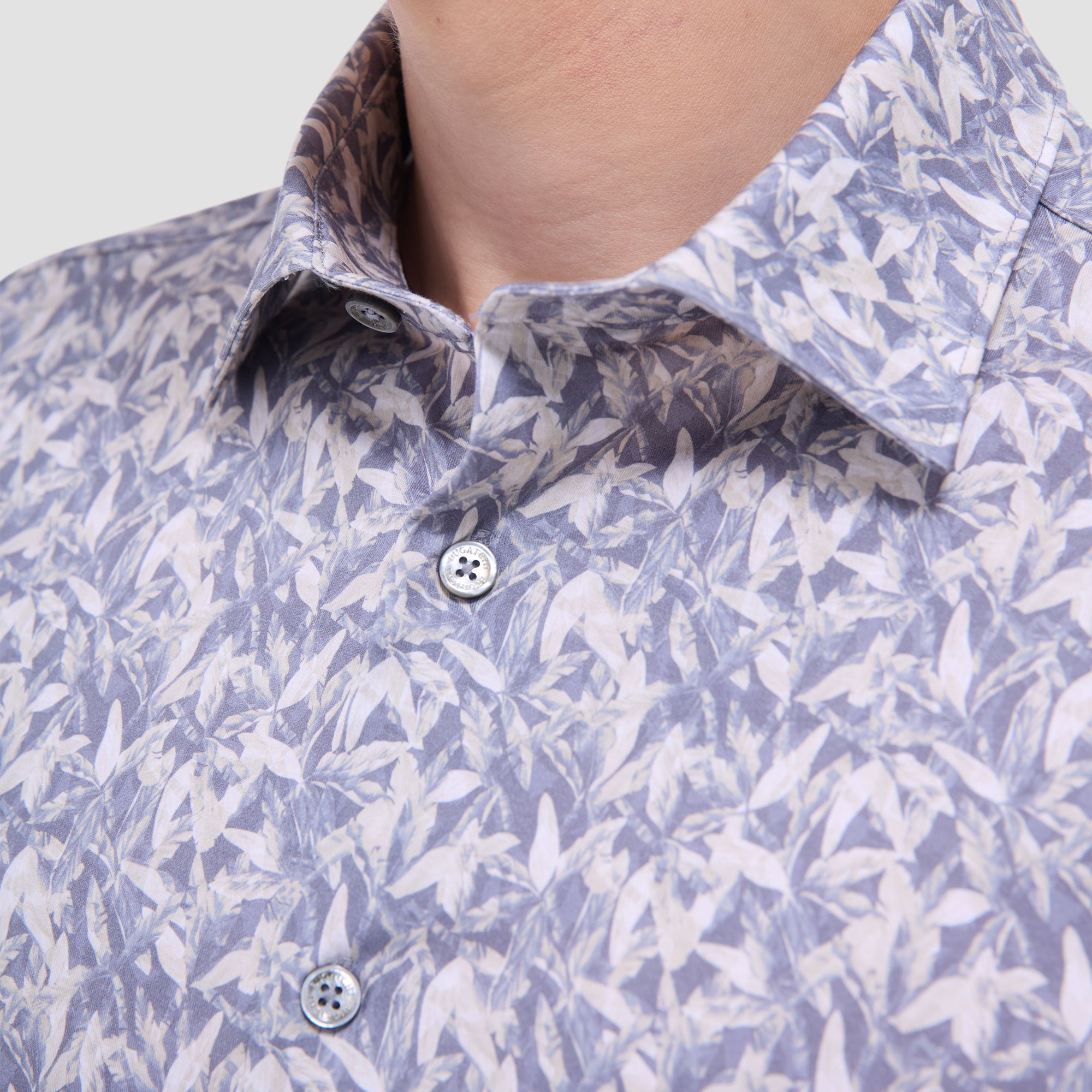 James Leaf Print OoohCotton Shirt