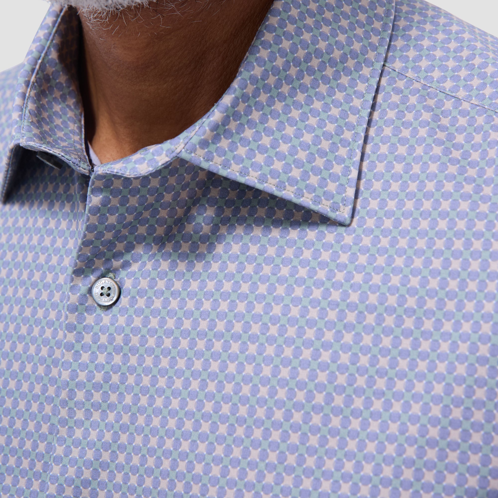 Miles Geometric OoohCotton Short-Sleeve Shirt
