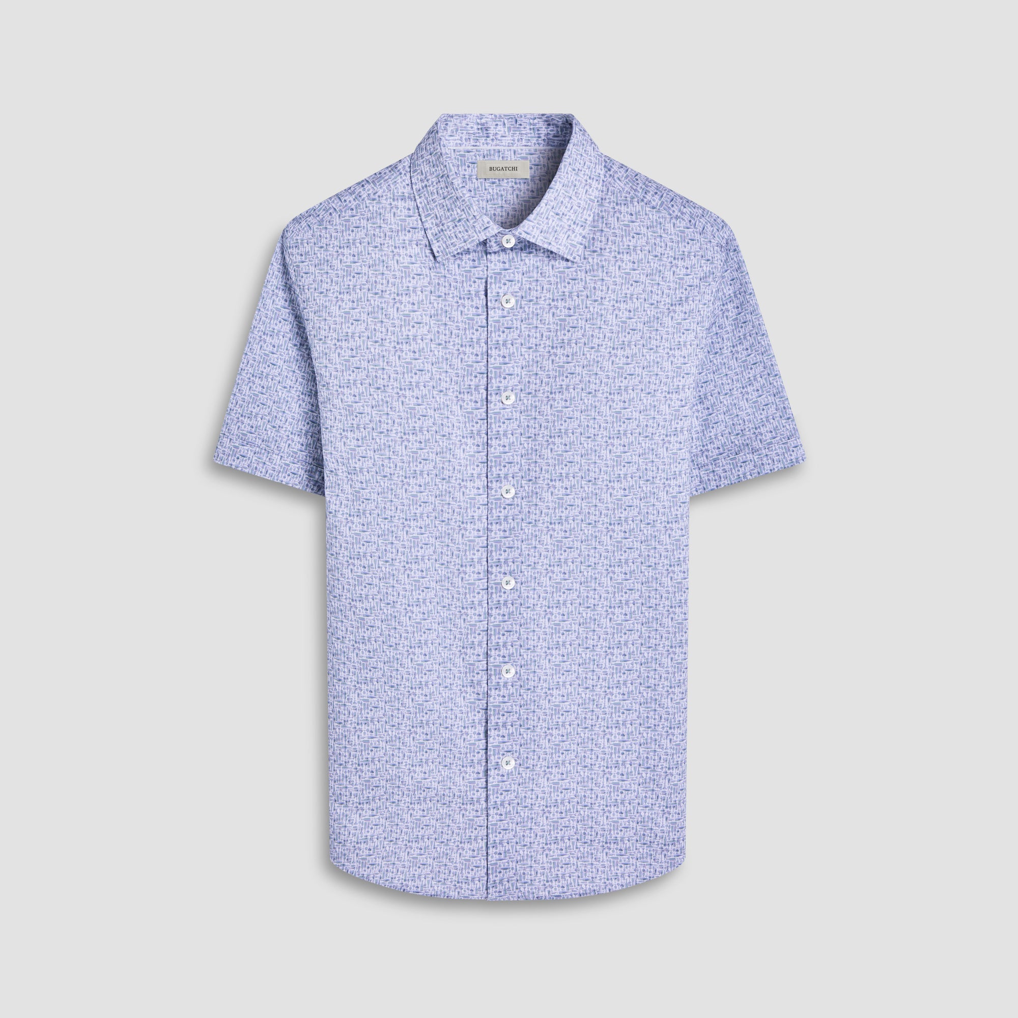 Miles Bistro Print OoohCotton Short-Sleeve Shirt