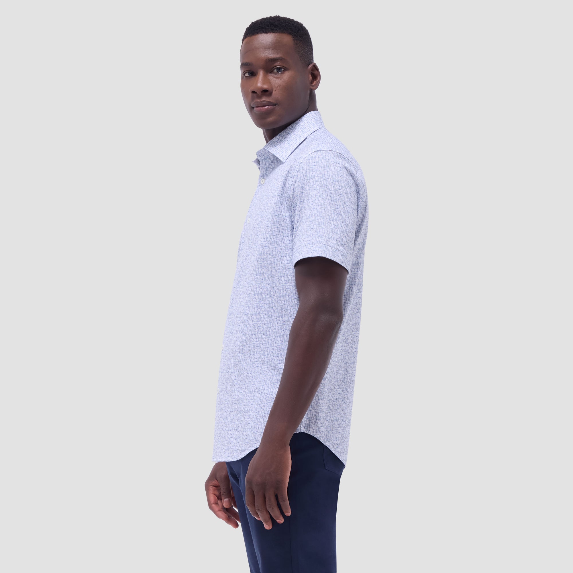 Miles Bistro Print OoohCotton Short-Sleeve Shirt