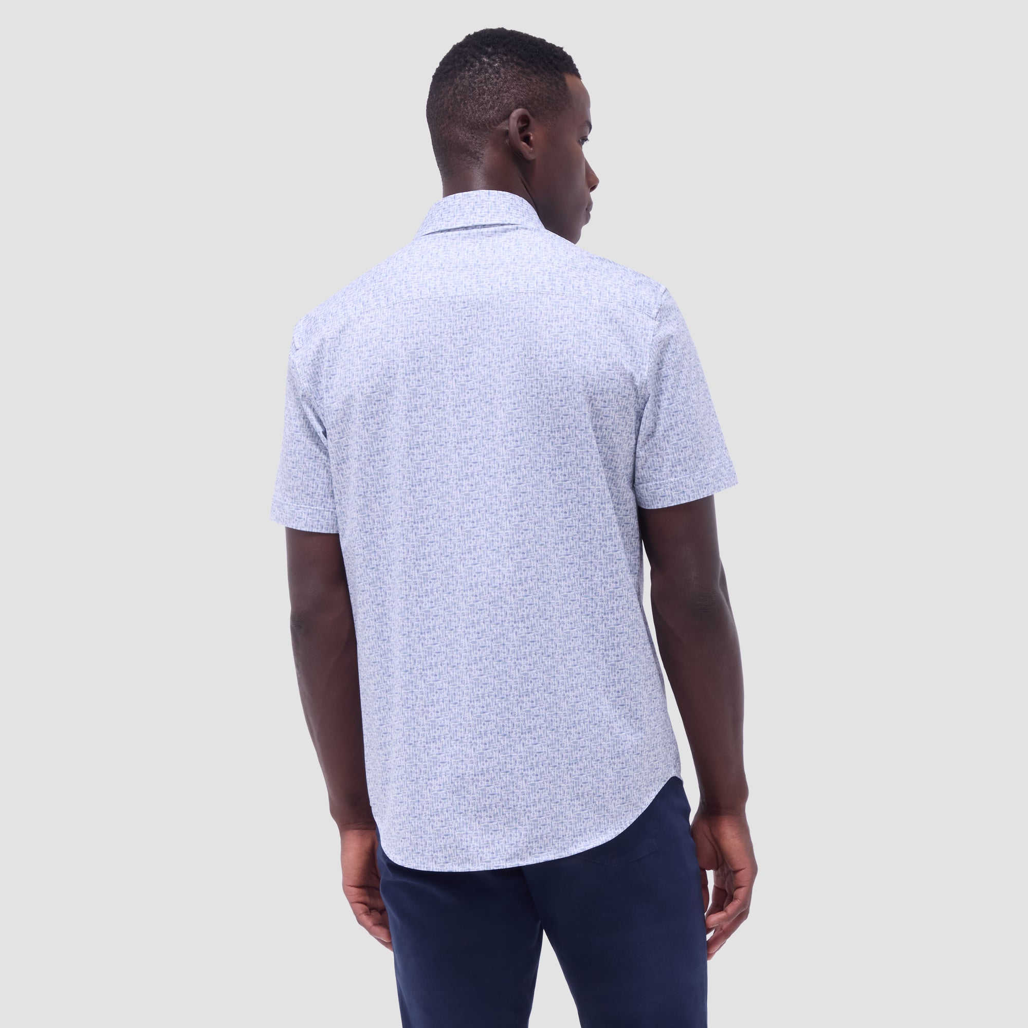Miles Bistro Print OoohCotton Short-Sleeve Shirt