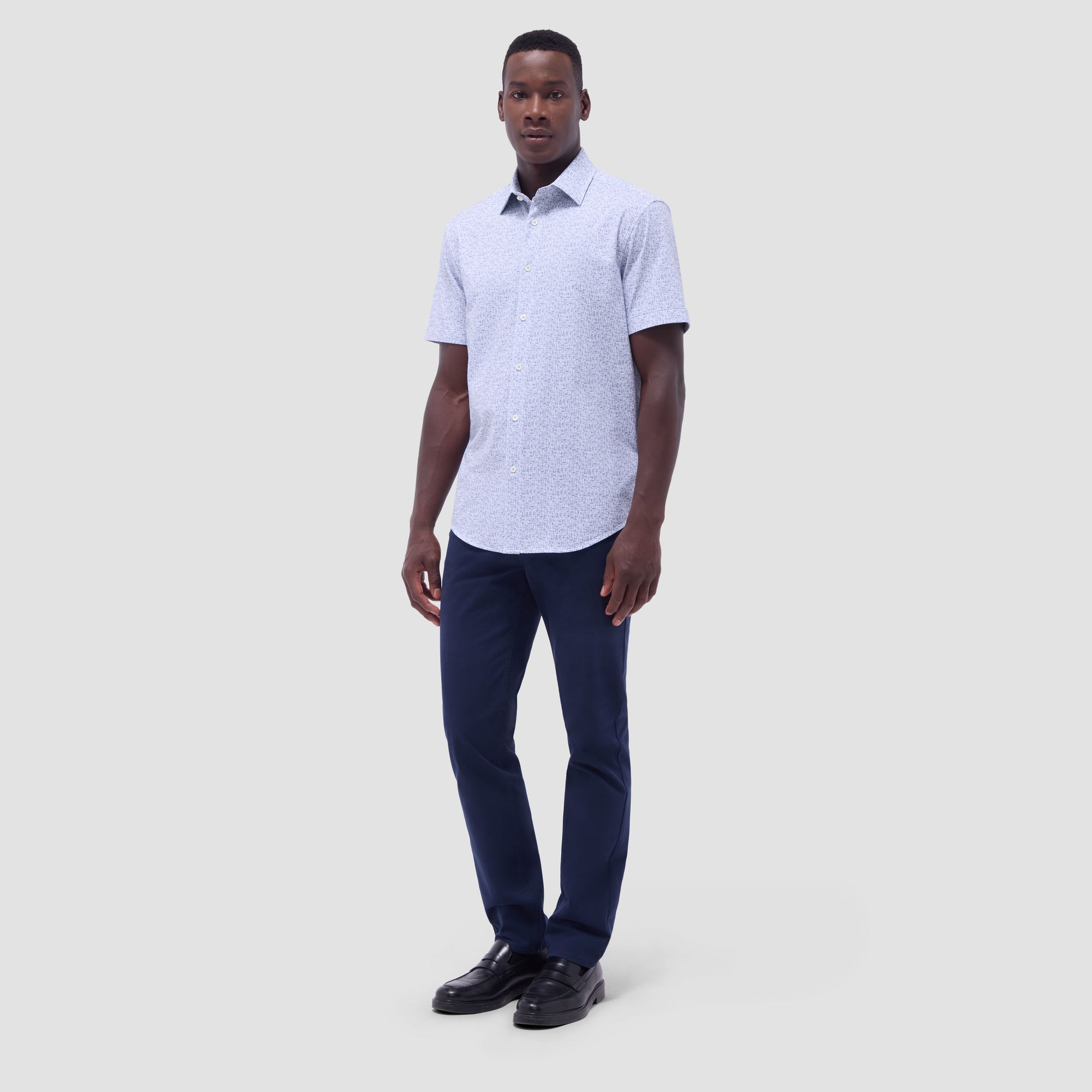 Miles Bistro Print OoohCotton Short-Sleeve Shirt