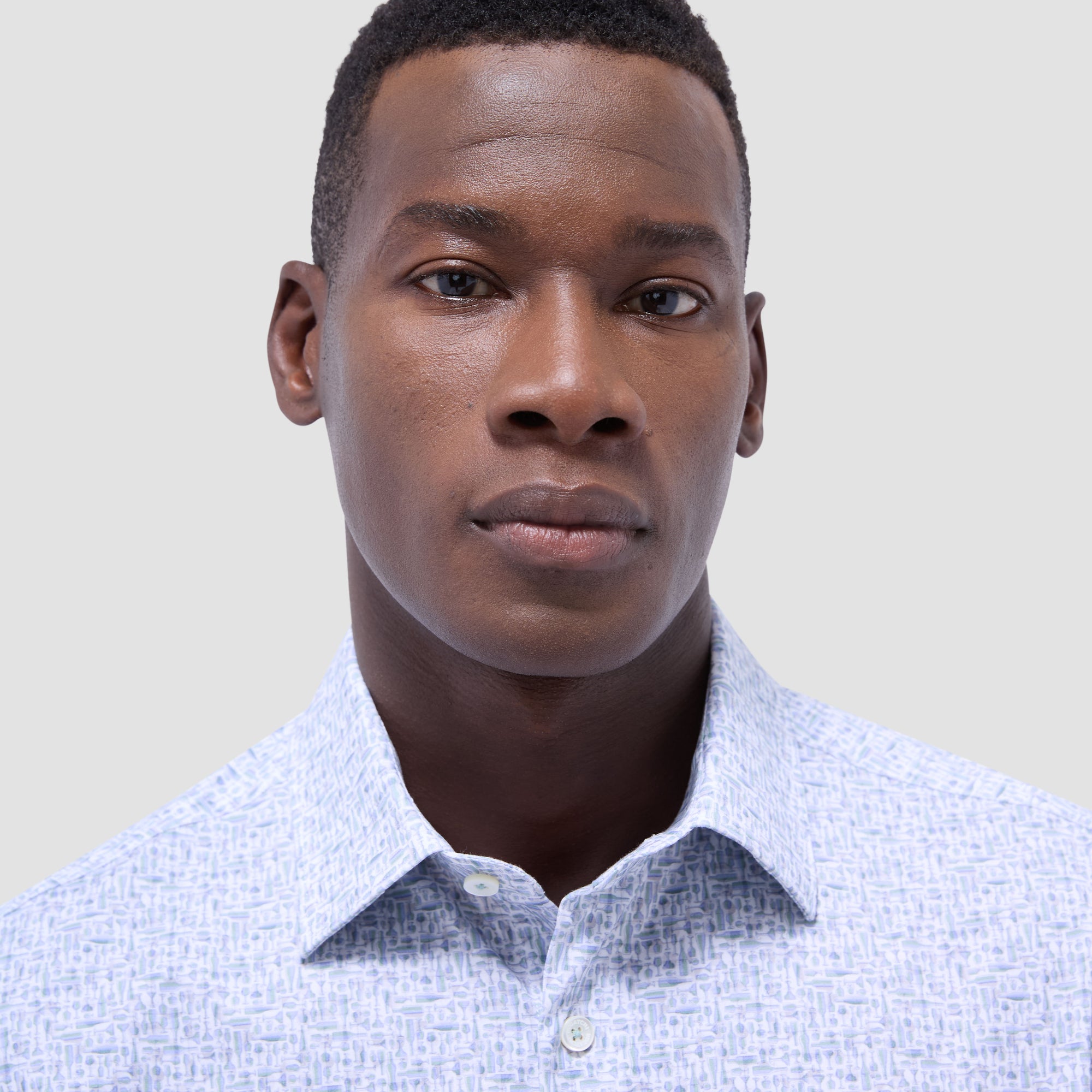 Miles Bistro Print OoohCotton Short-Sleeve Shirt