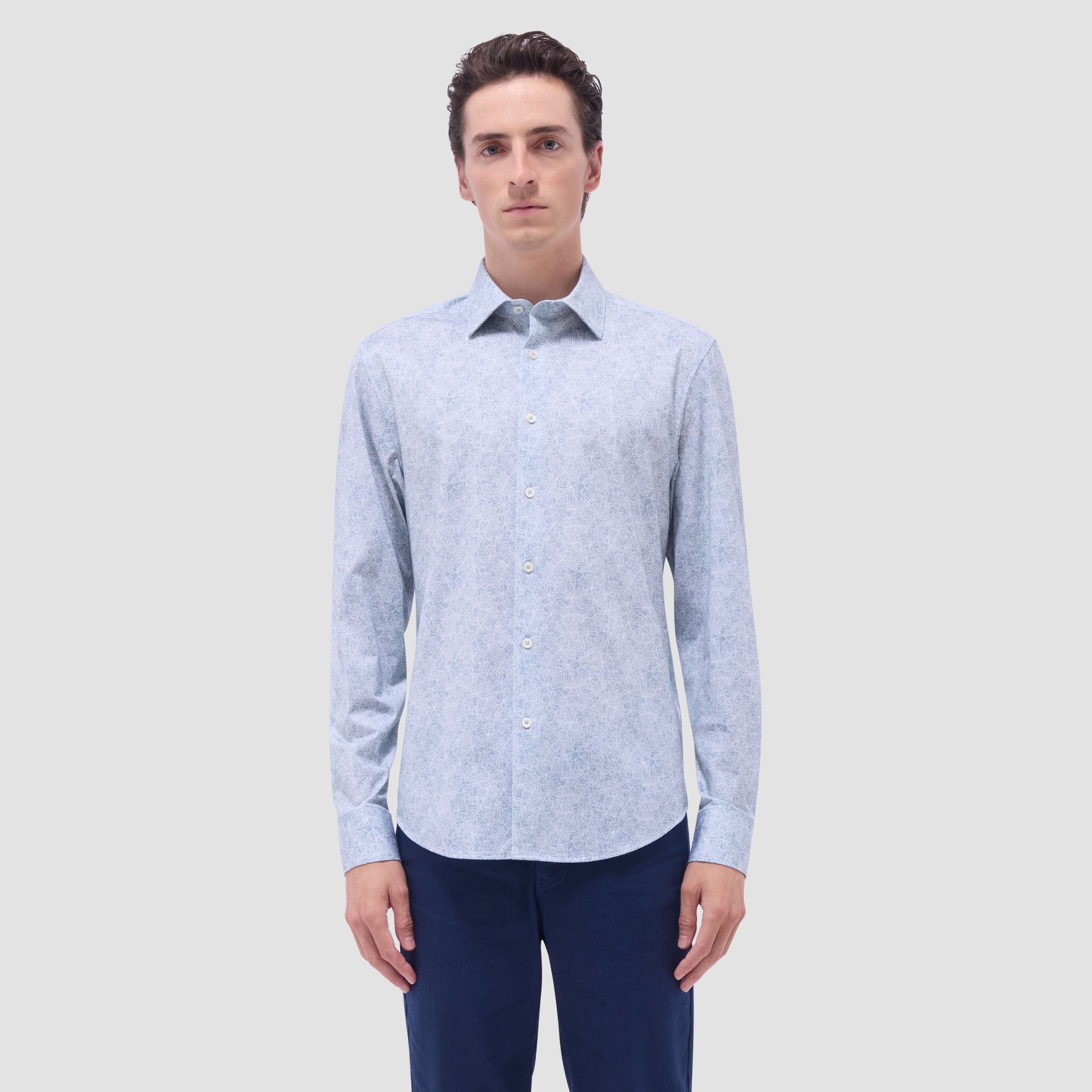 James Leaf Print OoohCotton Shirt