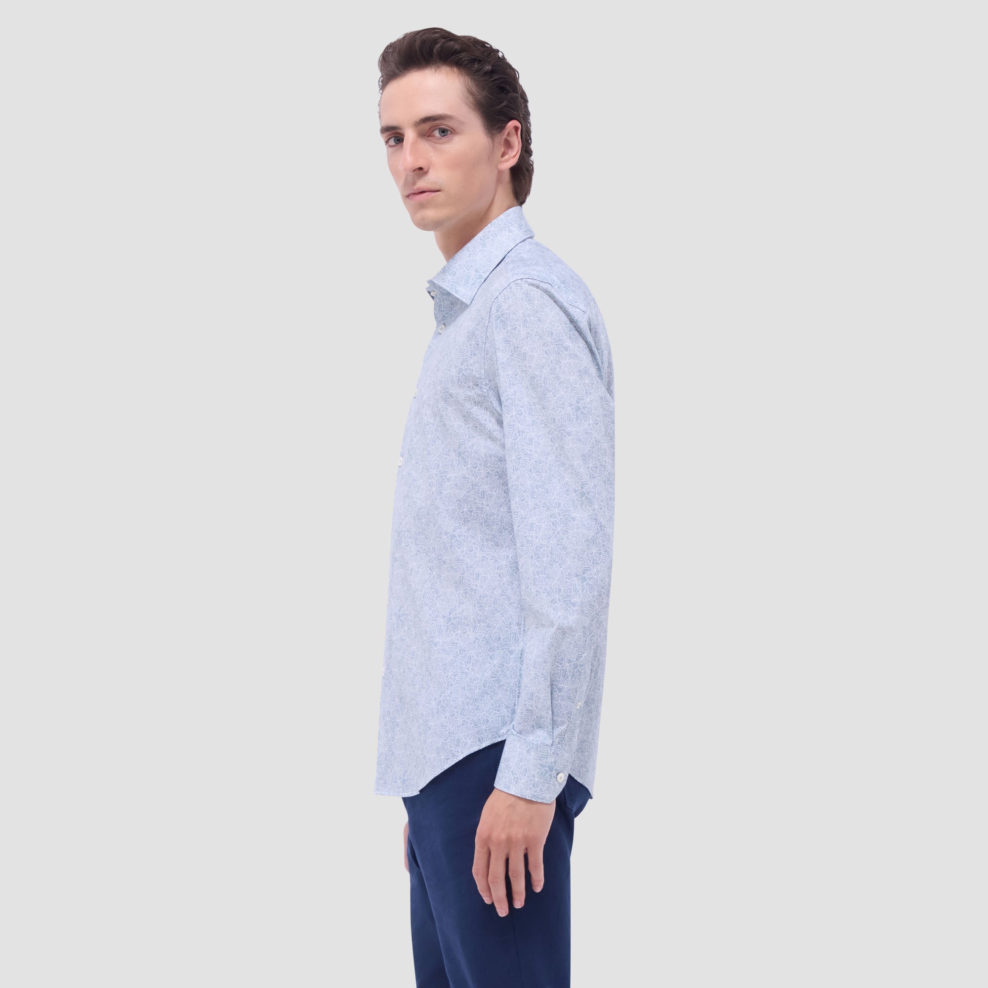 James Leaf Print OoohCotton Shirt