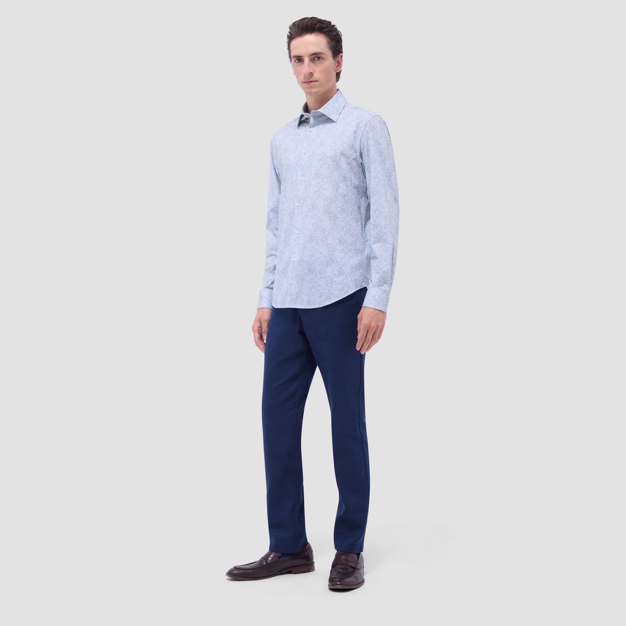 James Leaf Print OoohCotton Shirt