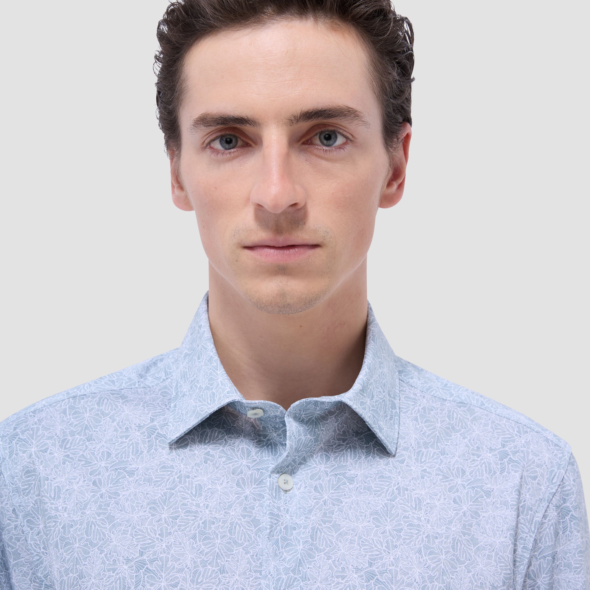 James Leaf Print OoohCotton Shirt