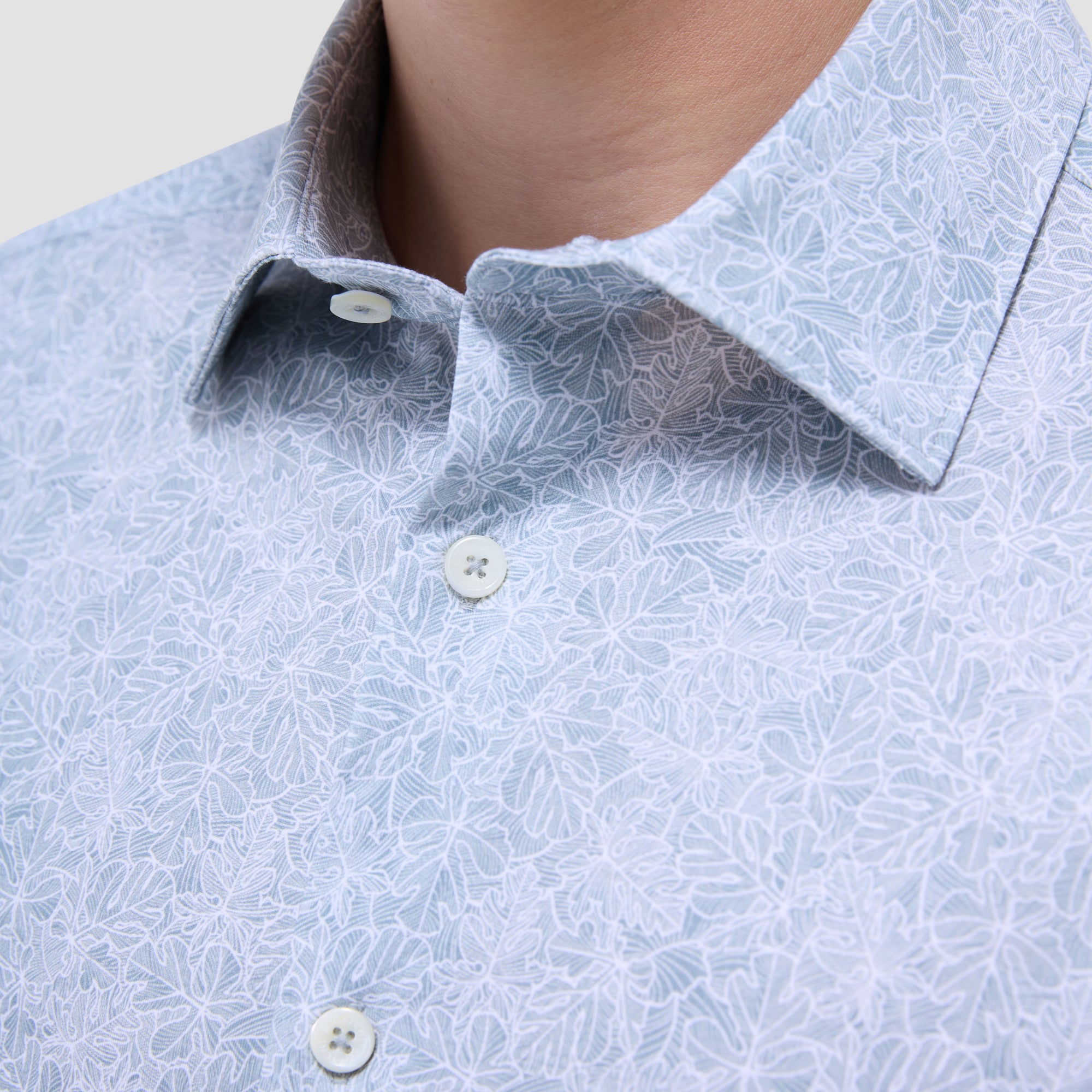 James Leaf Print OoohCotton Shirt