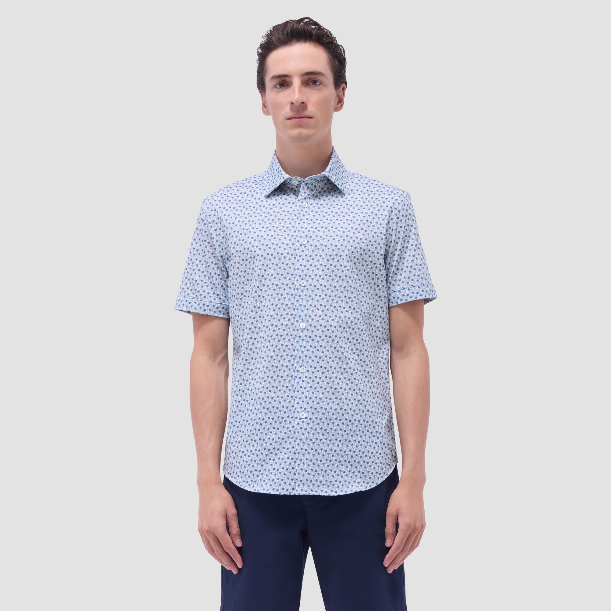 Miles Palm Tree OoohCotton Short-Sleeve Shirt