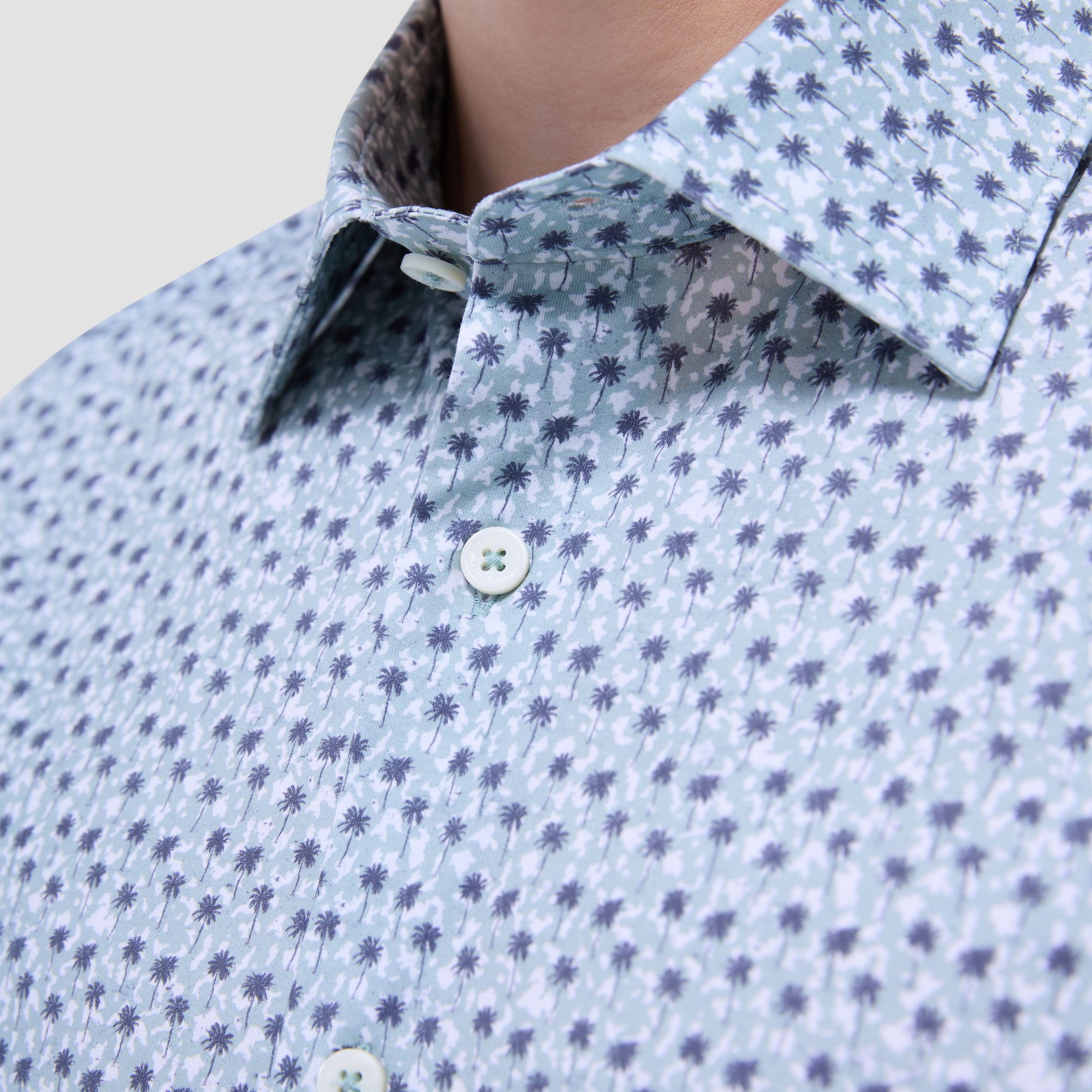 Miles Palm Tree OoohCotton Short-Sleeve Shirt