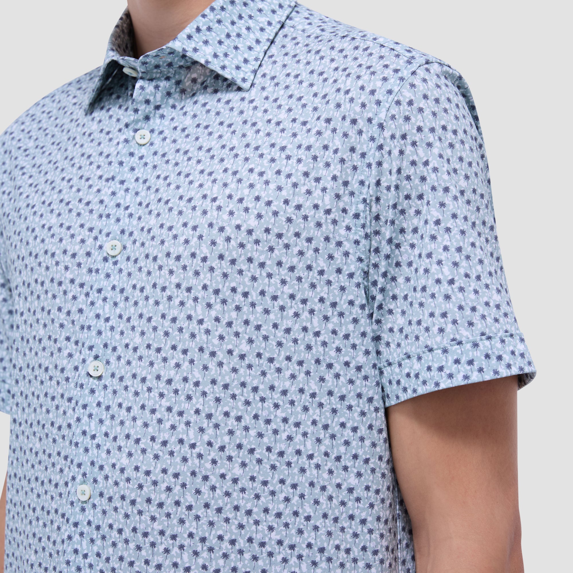 Miles Palm Tree OoohCotton Short-Sleeve Shirt