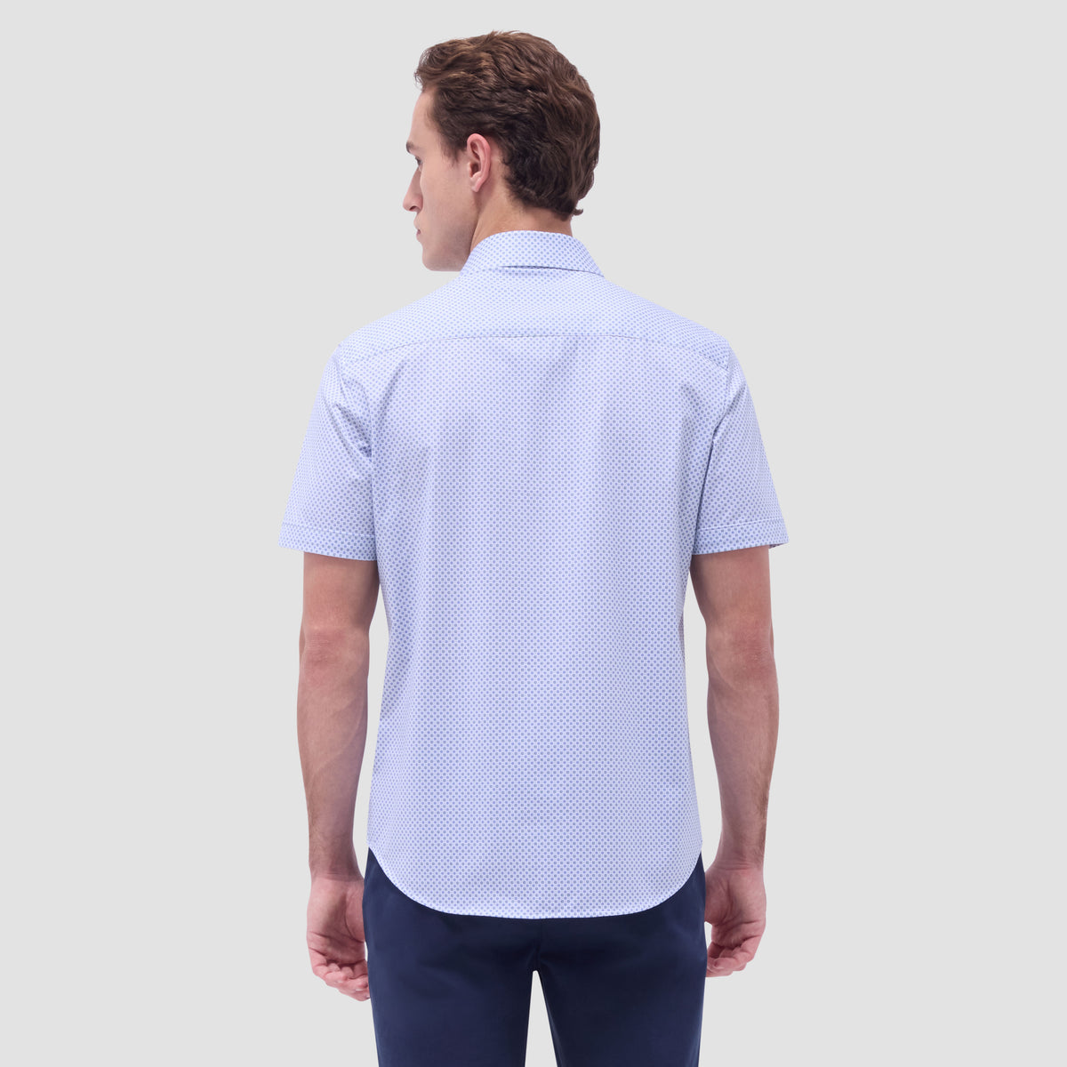 Miles Geometric OoohCotton Short-Sleeve Shirt