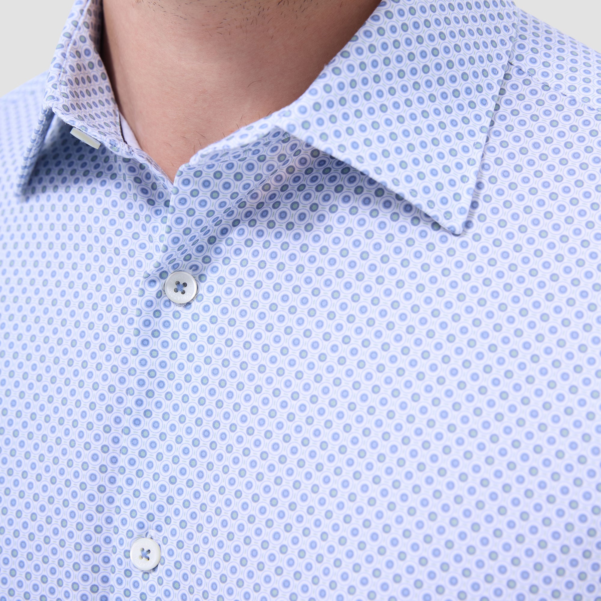 Miles Geometric OoohCotton Short-Sleeve Shirt