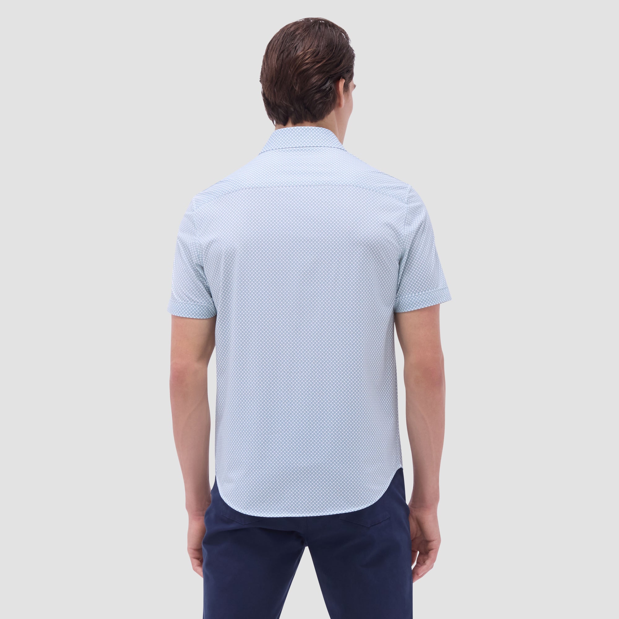 Miles Geometric OoohCotton Short-Sleeve Shirt