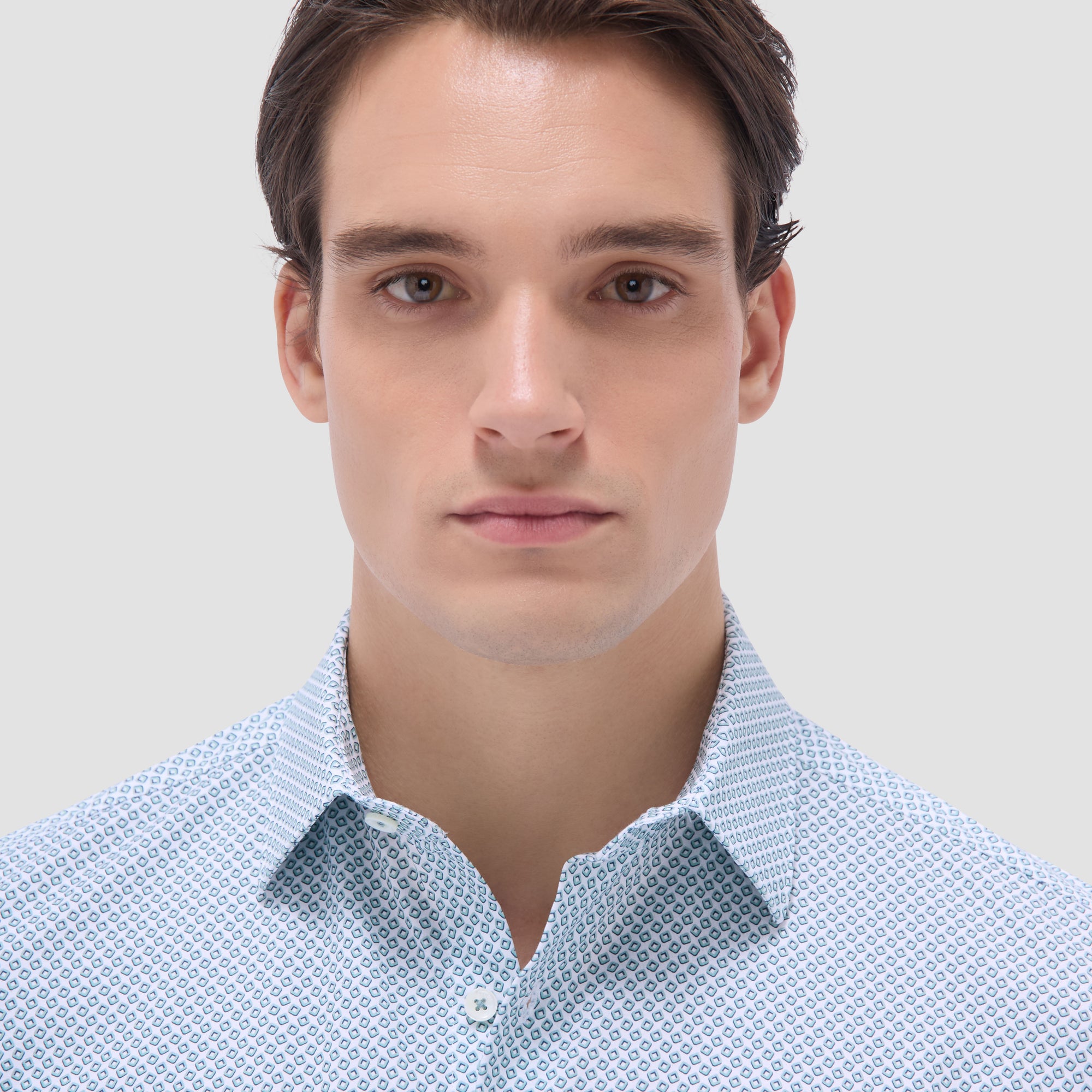 Miles Geometric OoohCotton Short-Sleeve Shirt