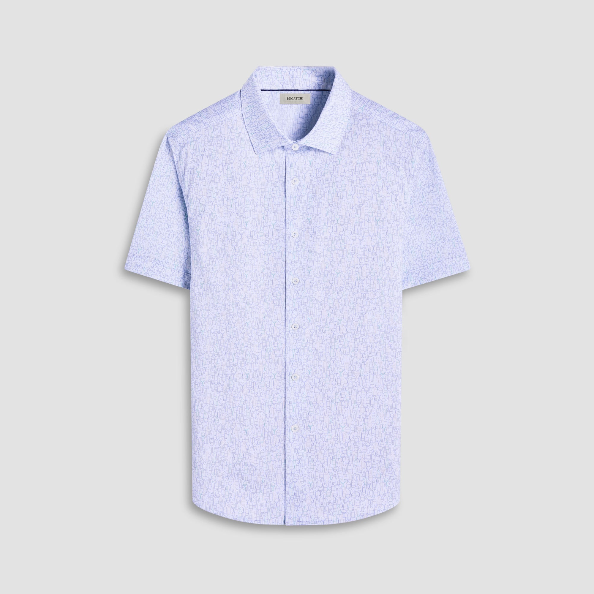 Miles Bistro Print OoohCotton Short-Sleeve Shirt