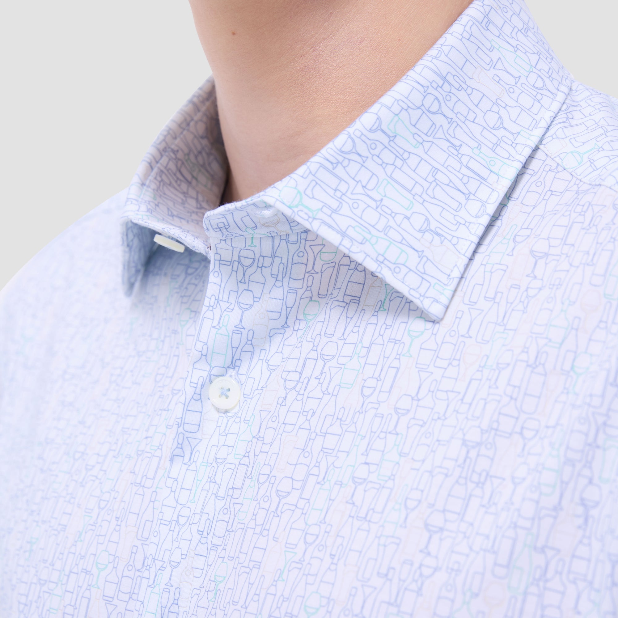 Miles Bistro Print OoohCotton Short-Sleeve Shirt