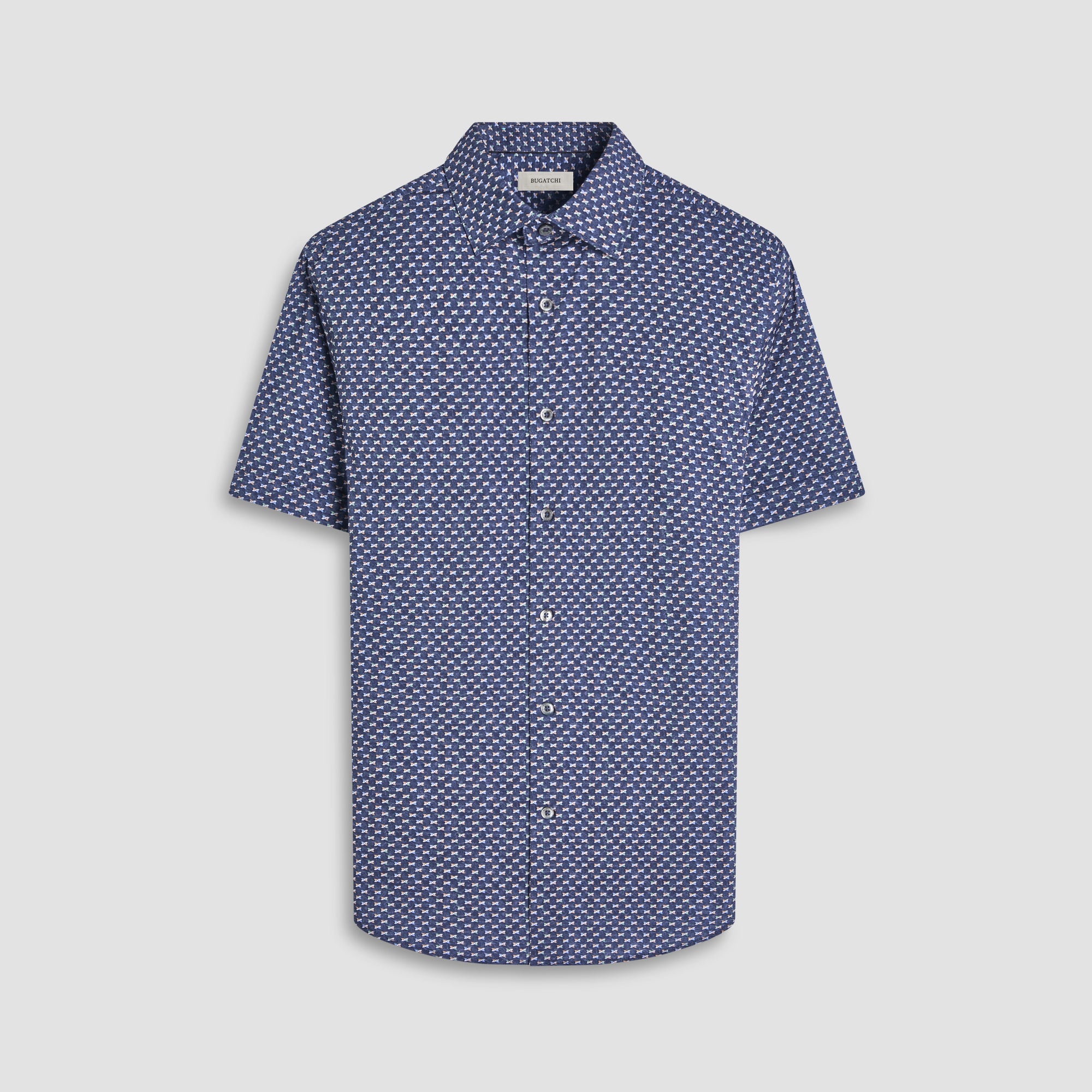 Miles Geometric OoohCotton Short-Sleeve Shirt