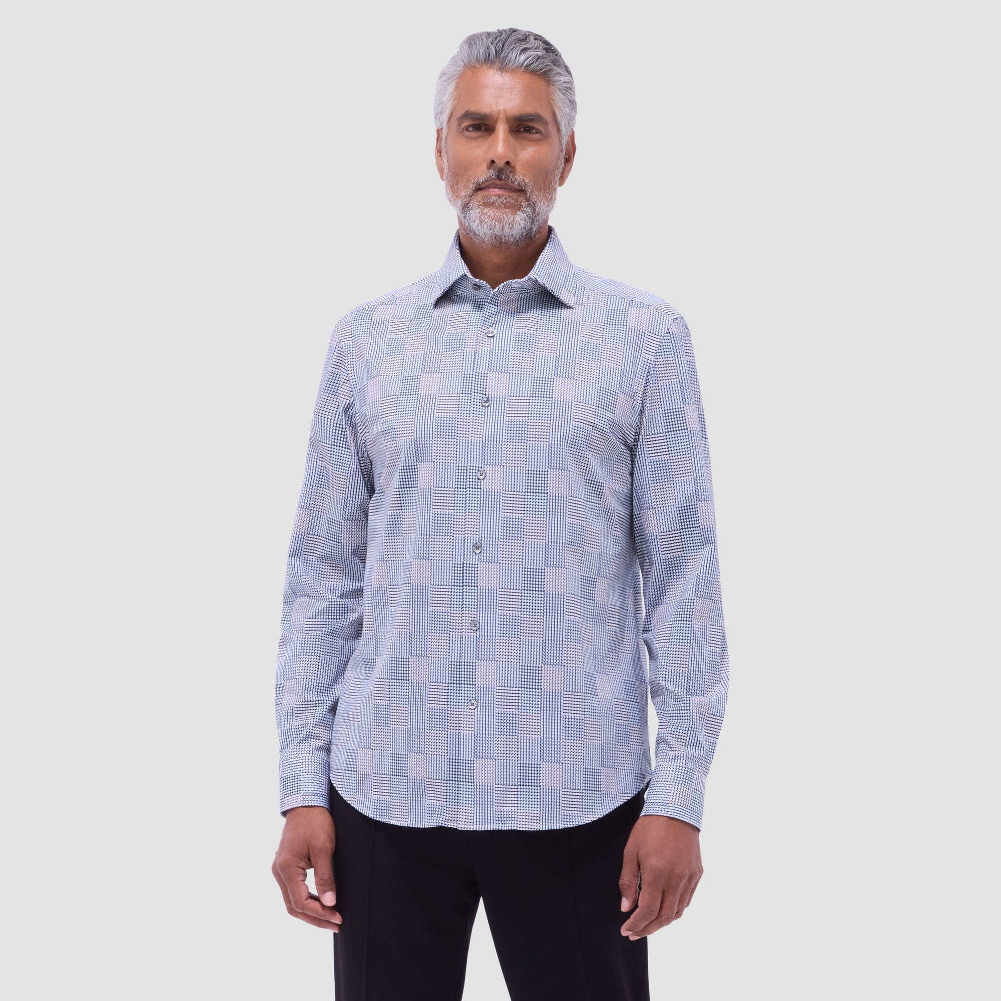 Devon Geometric Check OoohCotton Shirt