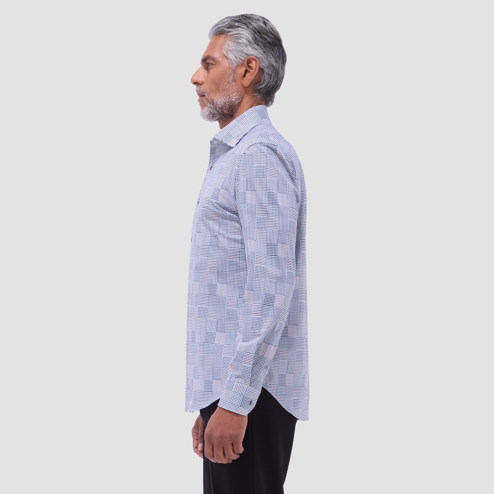 Devon Geometric Check OoohCotton Shirt