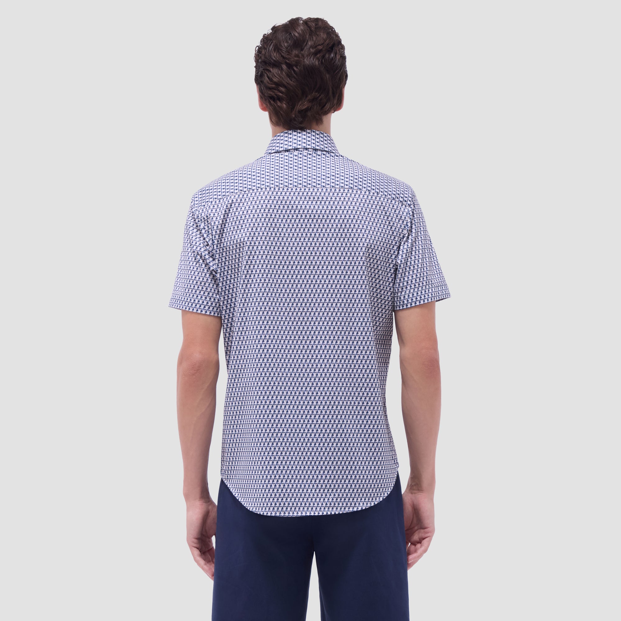 Miles Geometric OoohCotton Short-Sleeve Shirt