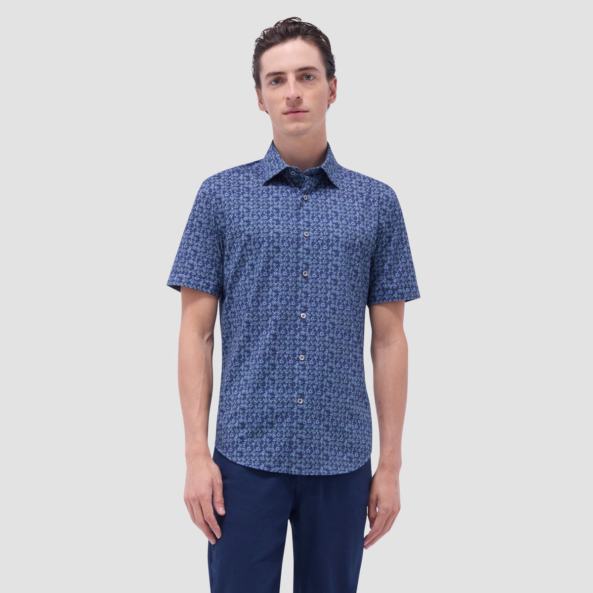 Miles Floral OoohCotton Short-Sleeve Shirt
