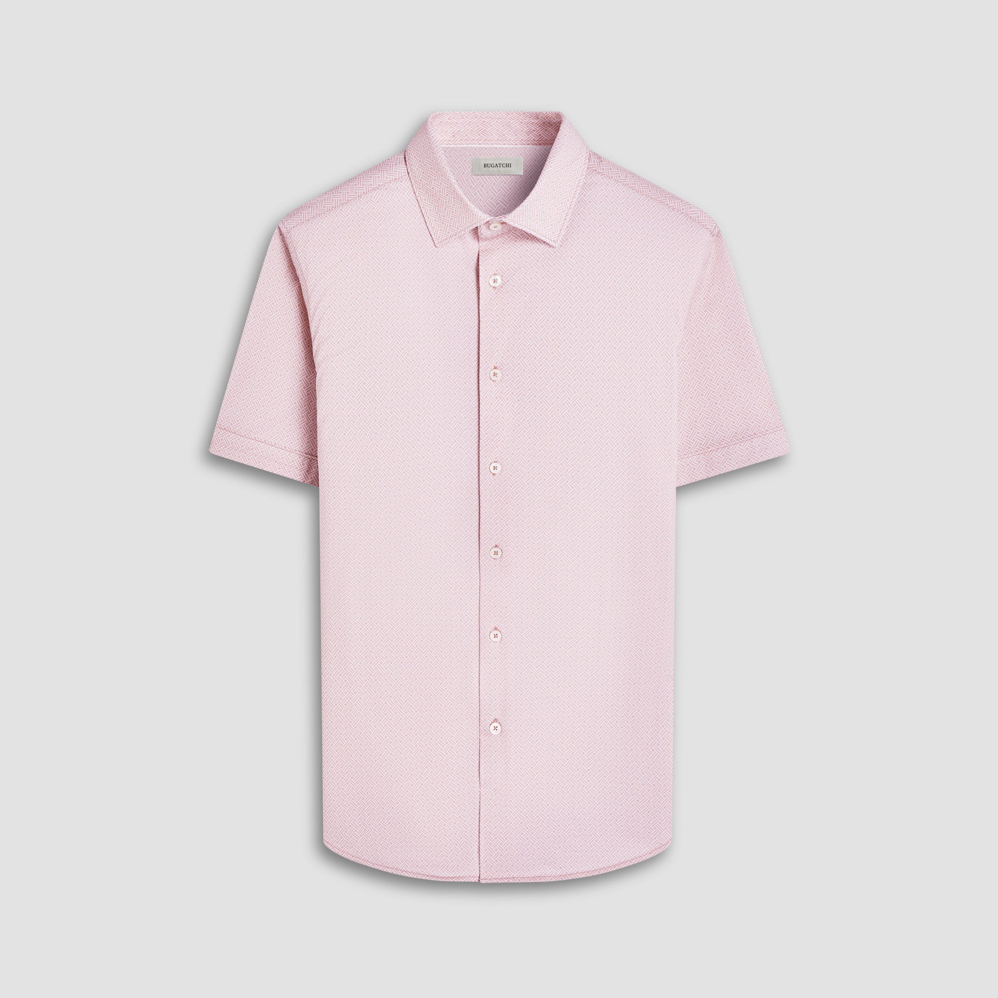 Miles Basketweave OoohCotton Short-Sleeve Shirt