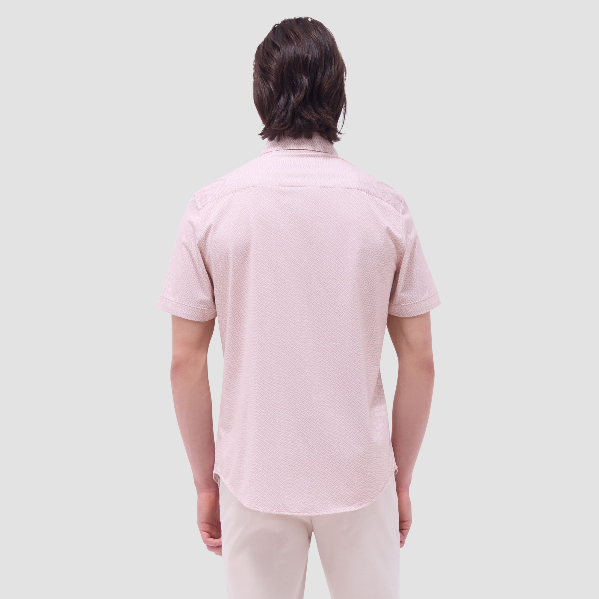 Miles Basketweave OoohCotton Short-Sleeve Shirt