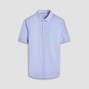 Miles Gingham Check OoohCotton Short-Sleeve Shirt