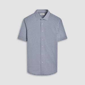 Miles Gingham Check OoohCotton Short-Sleeve Shirt