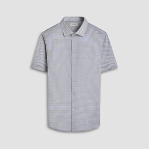 Miles Gingham Check OoohCotton Short-Sleeve Shirt